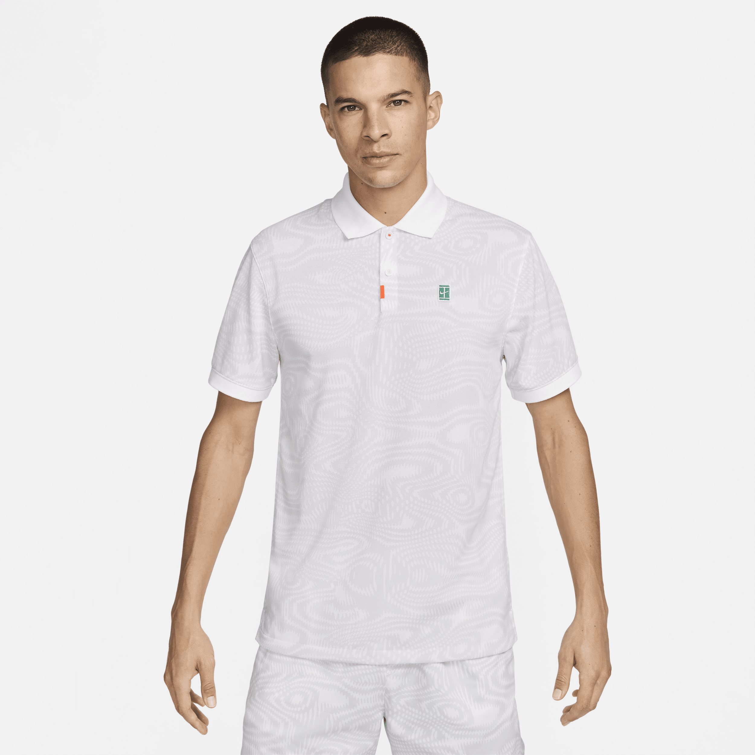 Nike The Polo Heritage Dri-FIT tennispolo voor heren Wit