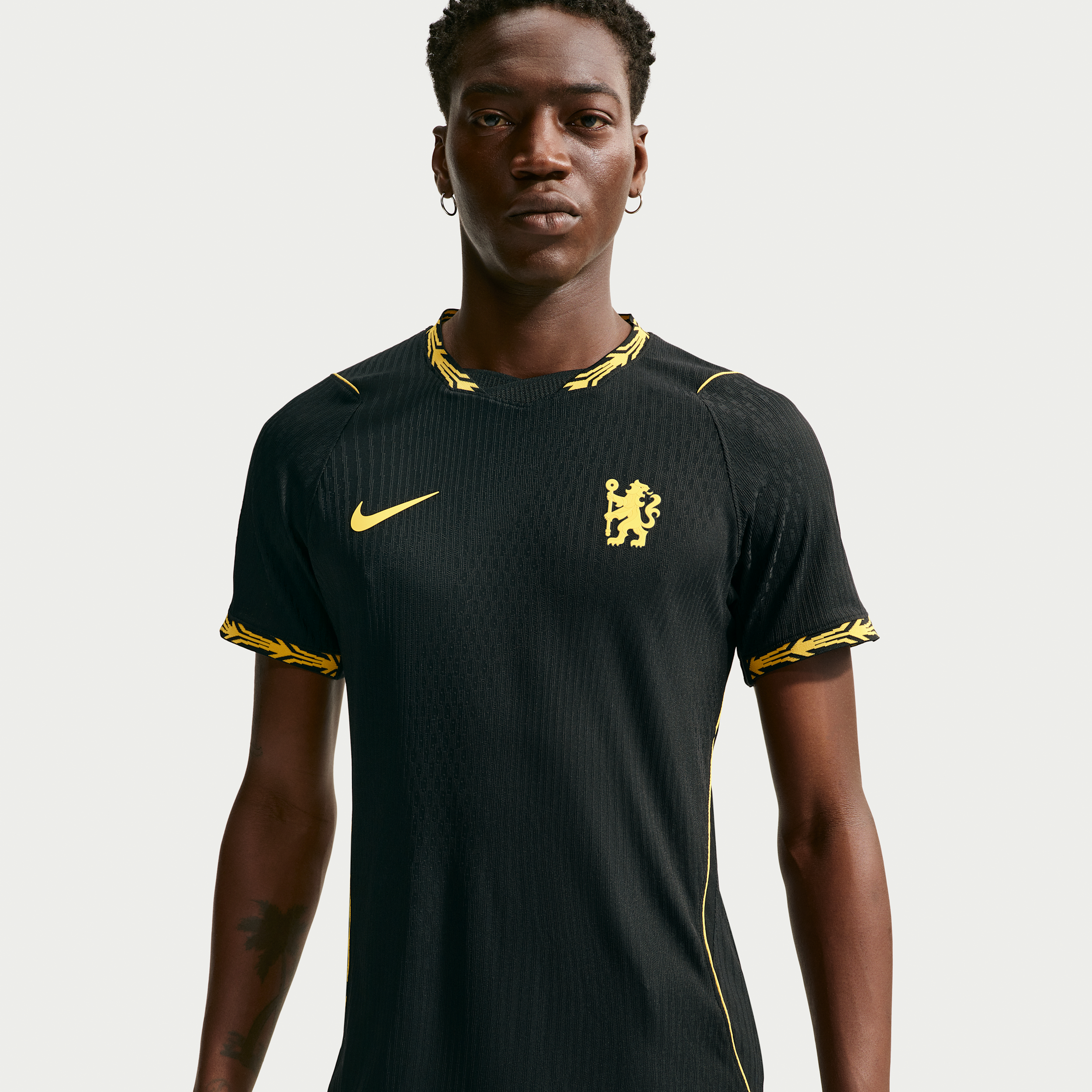 Chelsea FC 2026/27 Match Away Nike Aero-FIT Authentic-fodboldtrøje til mænd - sort