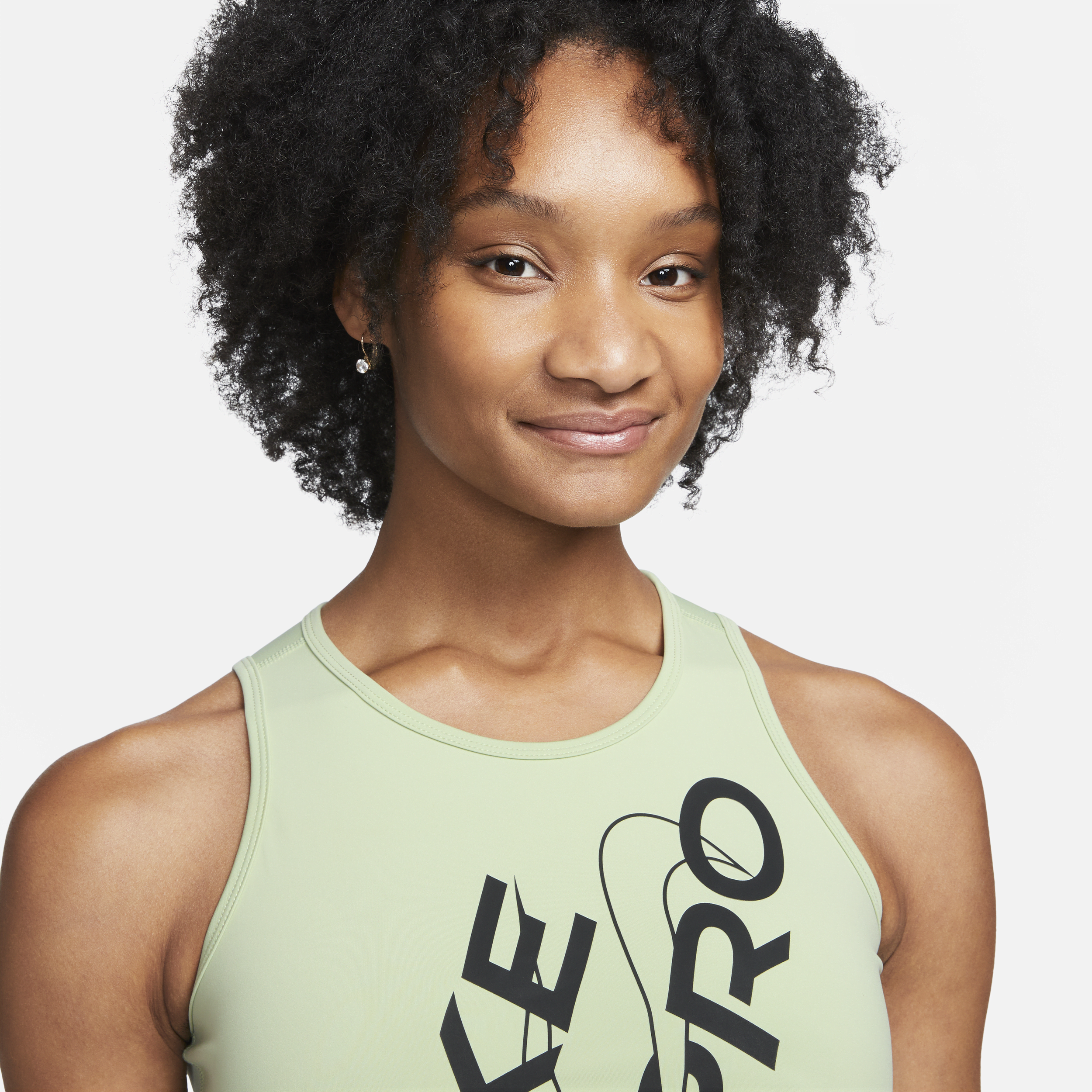 Débardeur court Nike Pro Dri-FIT pour femme - Vert