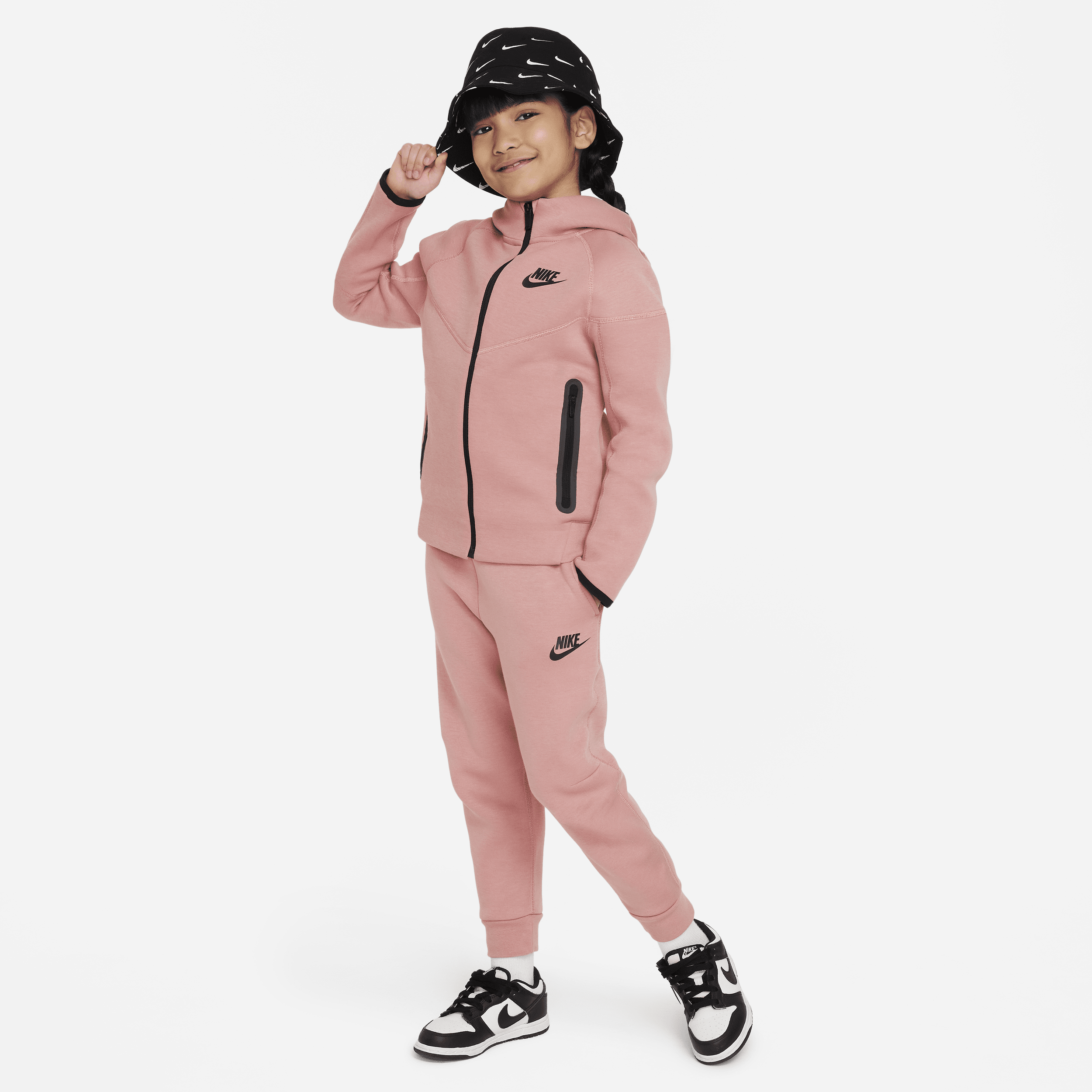 Nike Sportswear Tech Fleece Full-zip Set Younger Kids' 2-Piece Hoodie Set -  Pink | FV3402-618 | FOOTY.COM