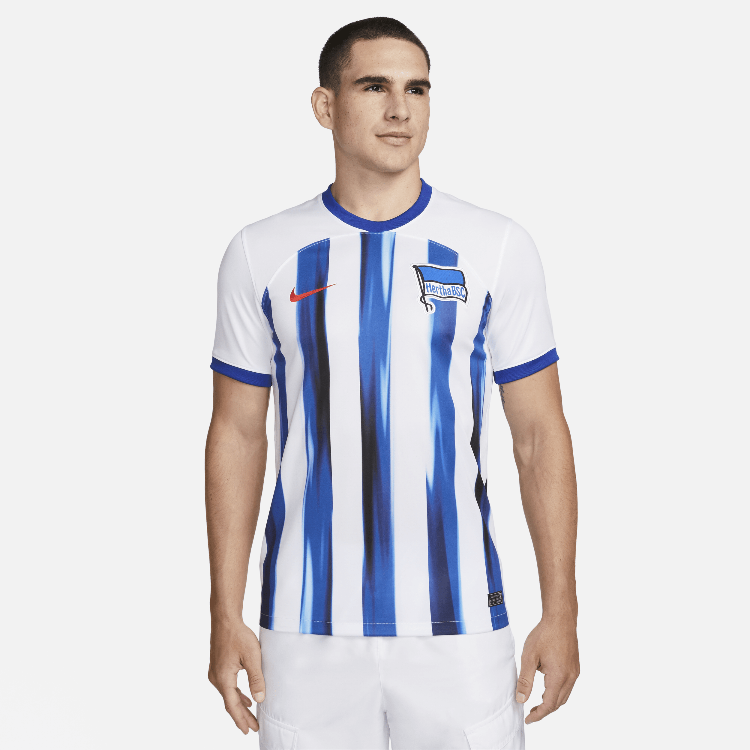 Hertha BSC 2023/24 Stadium Home Men's Nike Dri-FIT Football Shirt - White