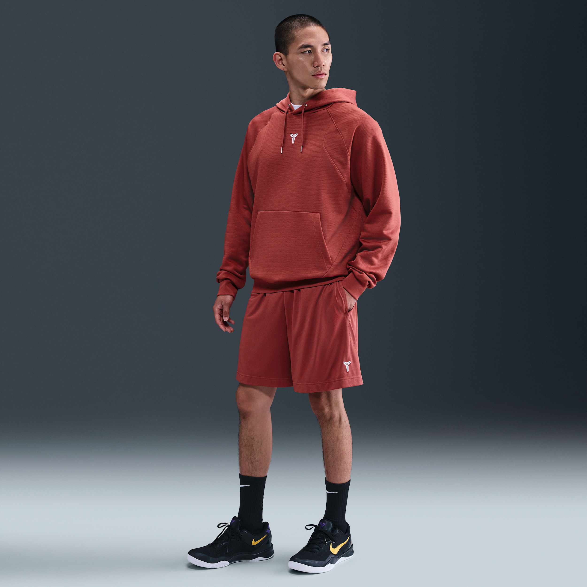 Thumbnail - Kobe Dri-FIT Basketballshorts (ca. 15 cm) - Rot