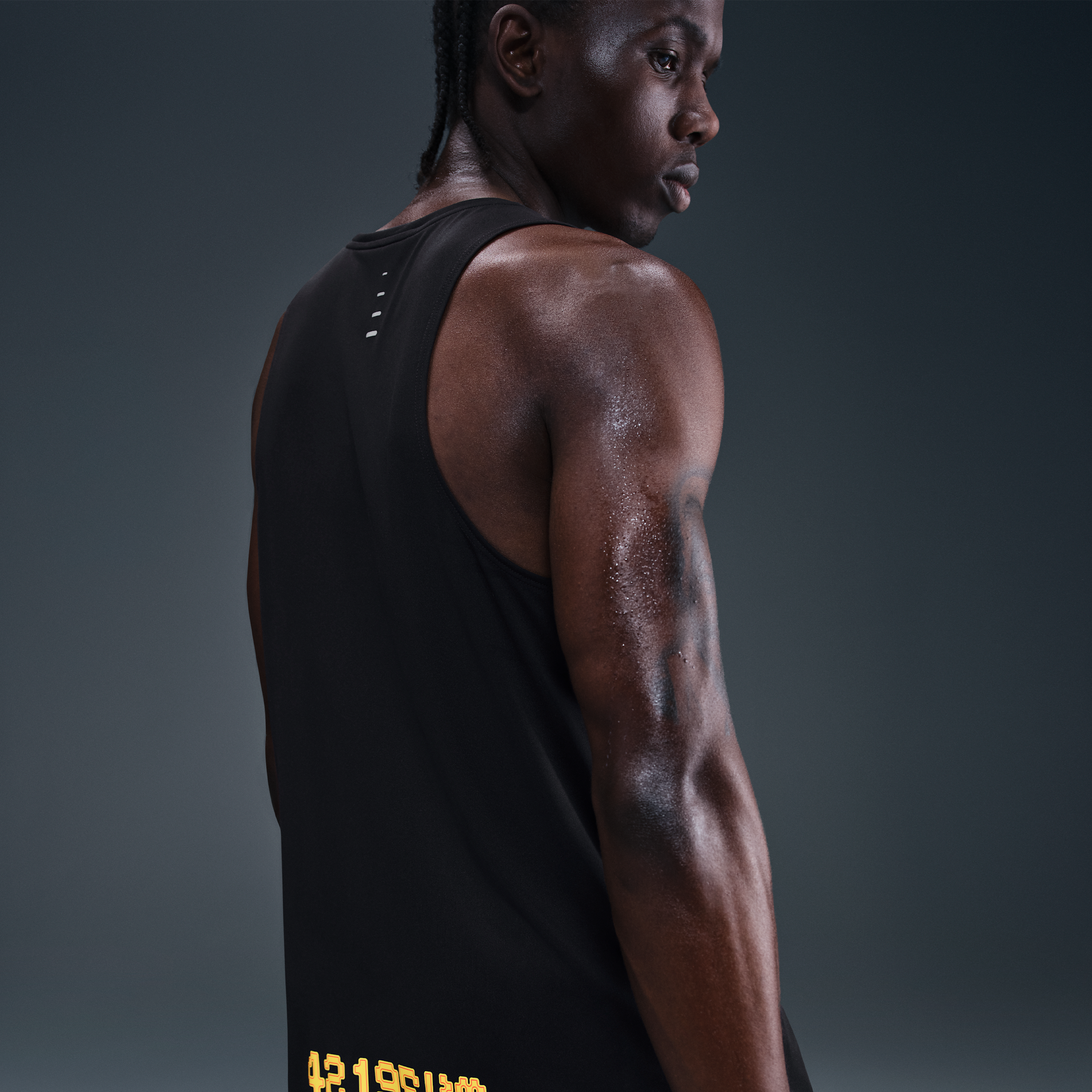 Nike Stride Dri-FIT ADV hardlooptanktop voor heren Zwart