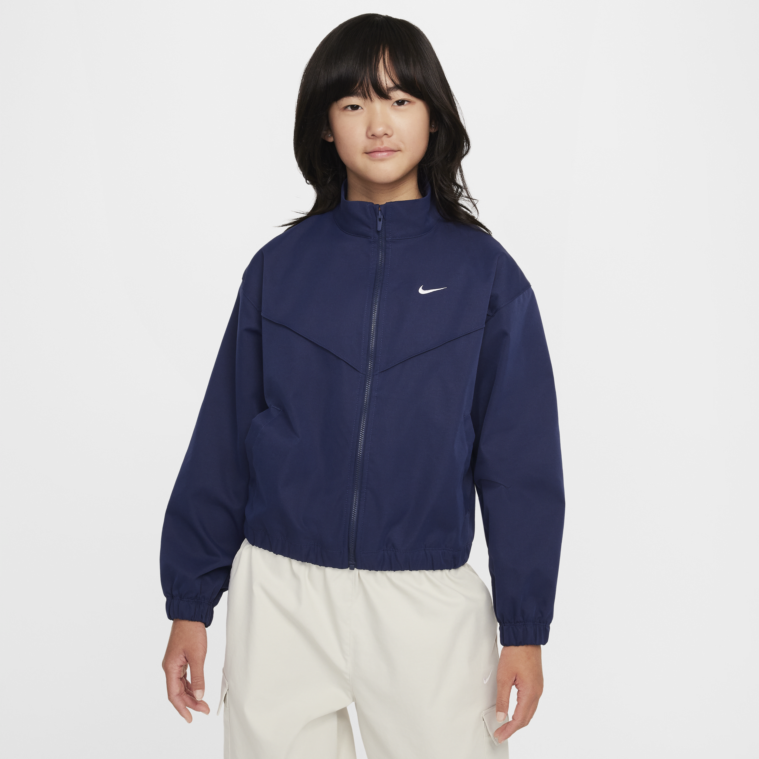 Nike Sportswear licht, oversized jack voor meisjes - Blauw