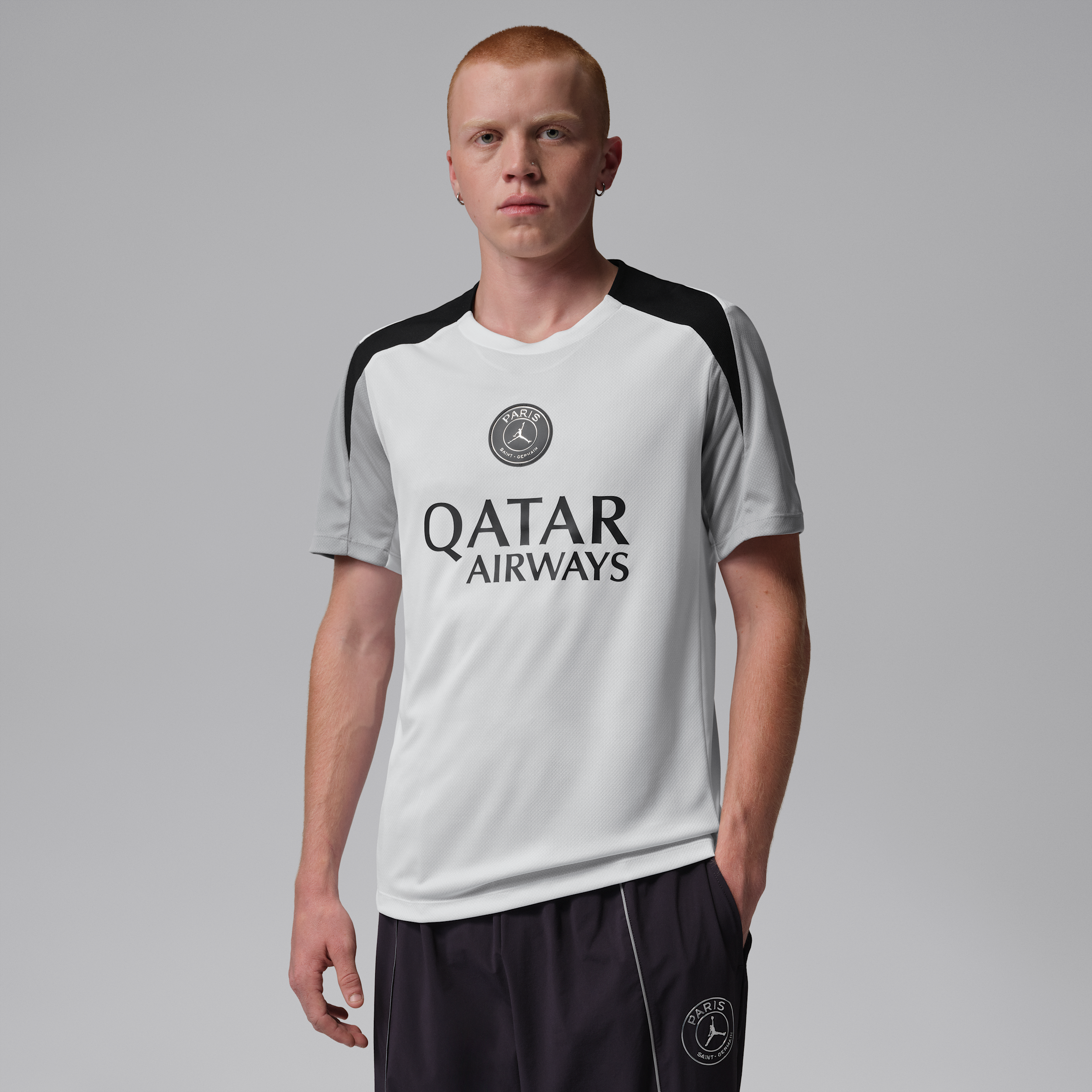 Maglia da calcio a manica corta in maglia Jordan Dri-FIT Paris Saint-Germain Strike Night Edition – Uomo - Bianco