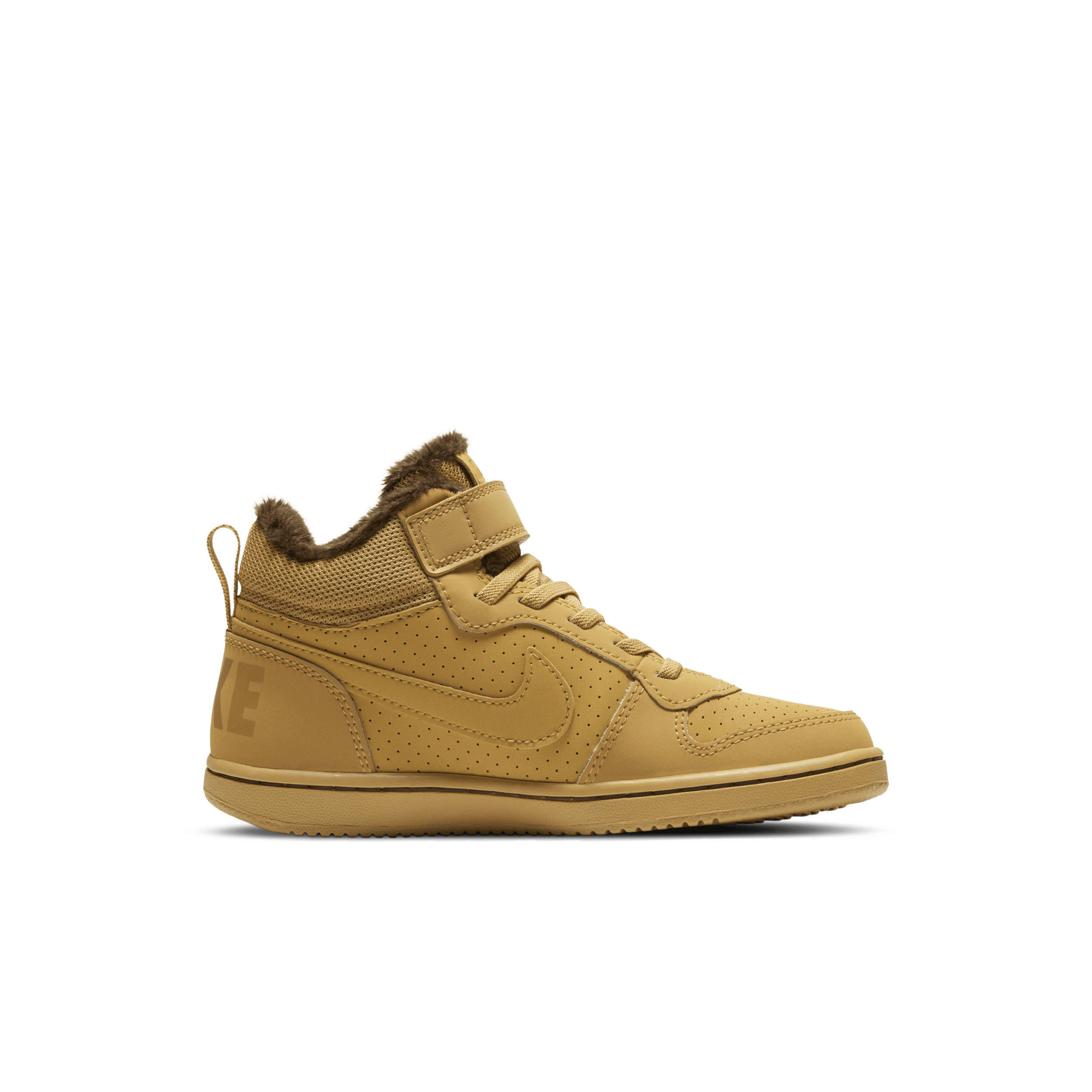 Thumbnail - Nike Court Borough Mid Winter Schuh für jüngere Kinder - Gelb