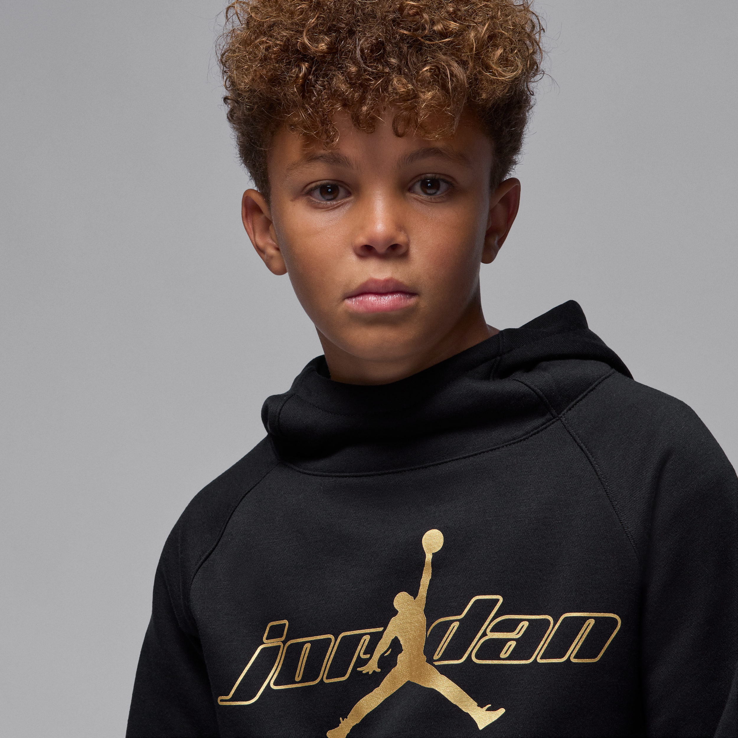 Thumbnail - Jordan Mountainside Fleece-Hoodie (ältere Kinder) - Schwarz