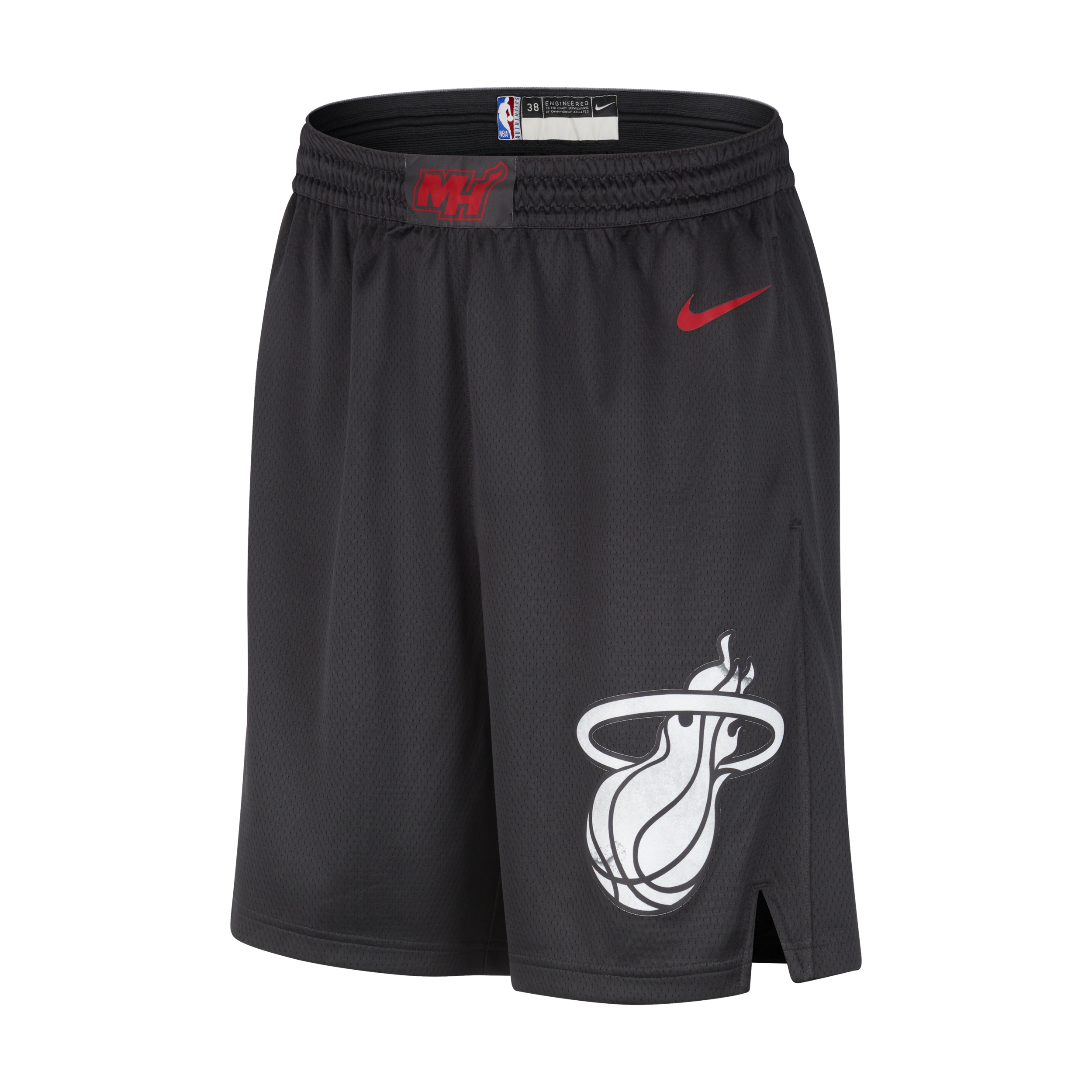 Nike Miami Heat 2023 24 City Edition Swingman Dri-FIT NBA-herenshorts Zwart