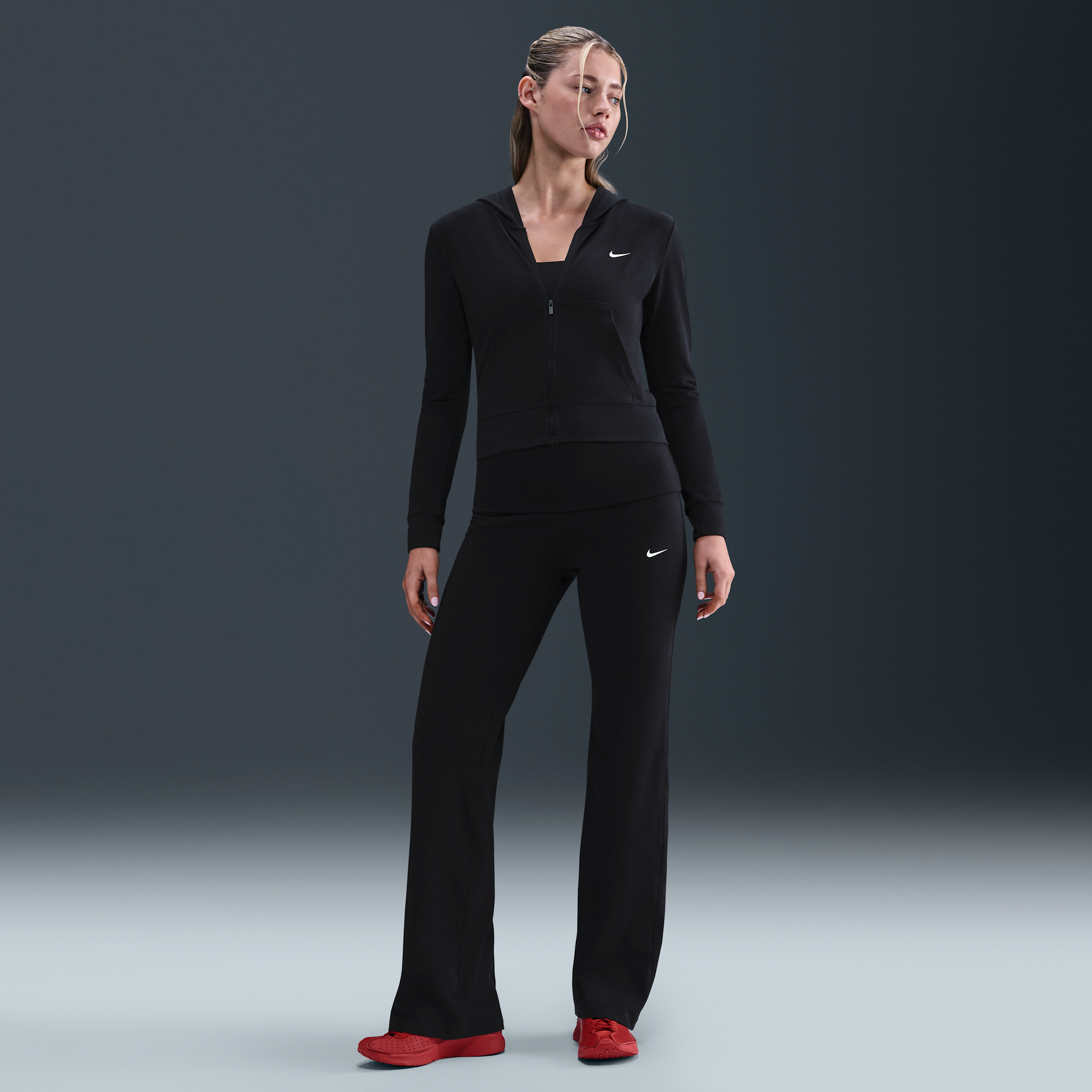 Nike Sportswear damesbroek met hoge taille Zwart