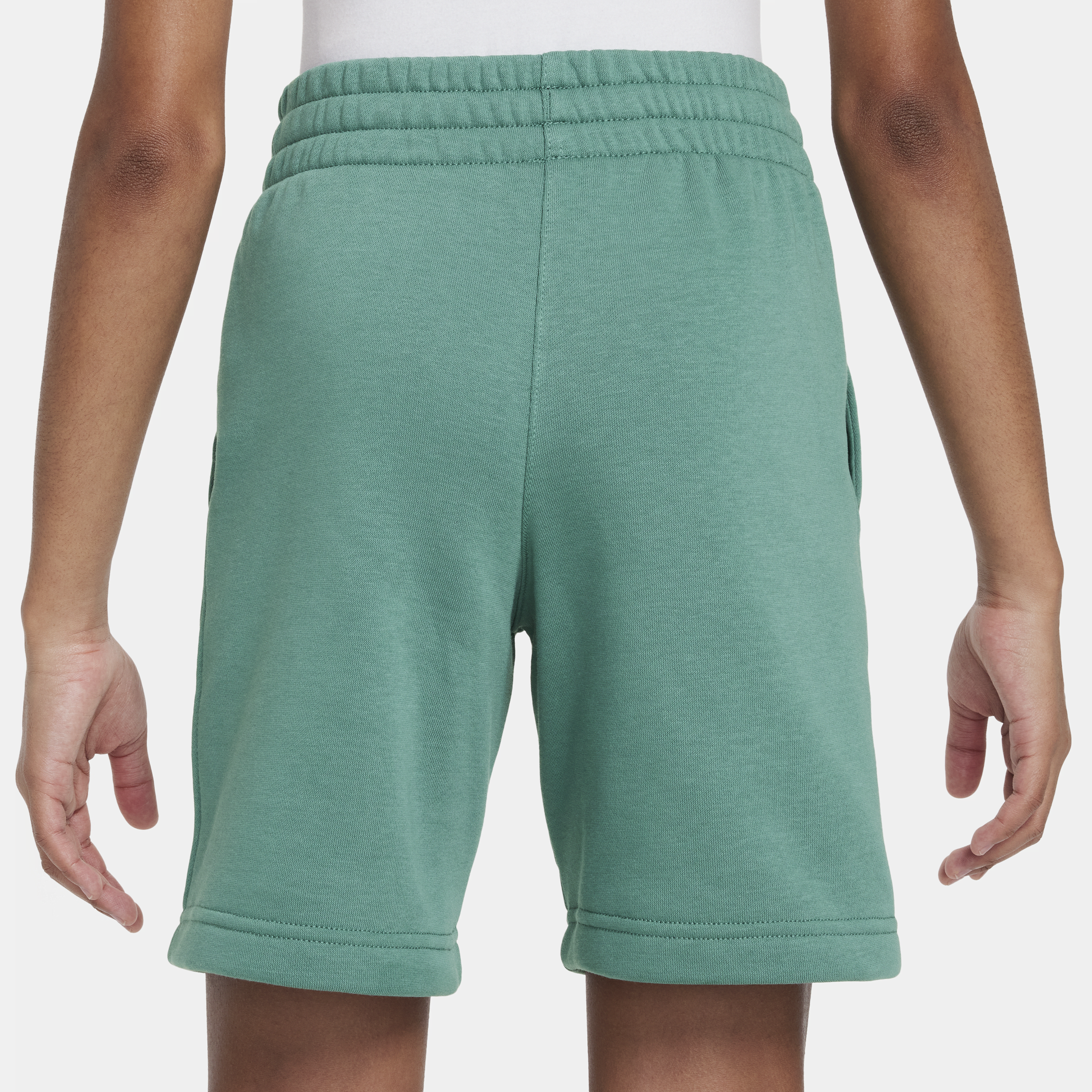Nike Sportswear Club Fleece shorts van sweatstof voor kids Groen