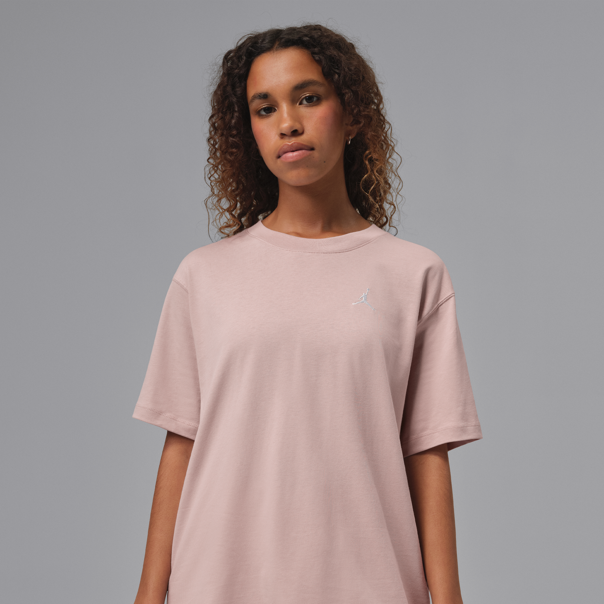 Nike Jordan Essentials Womens Top - Pink - Cotton