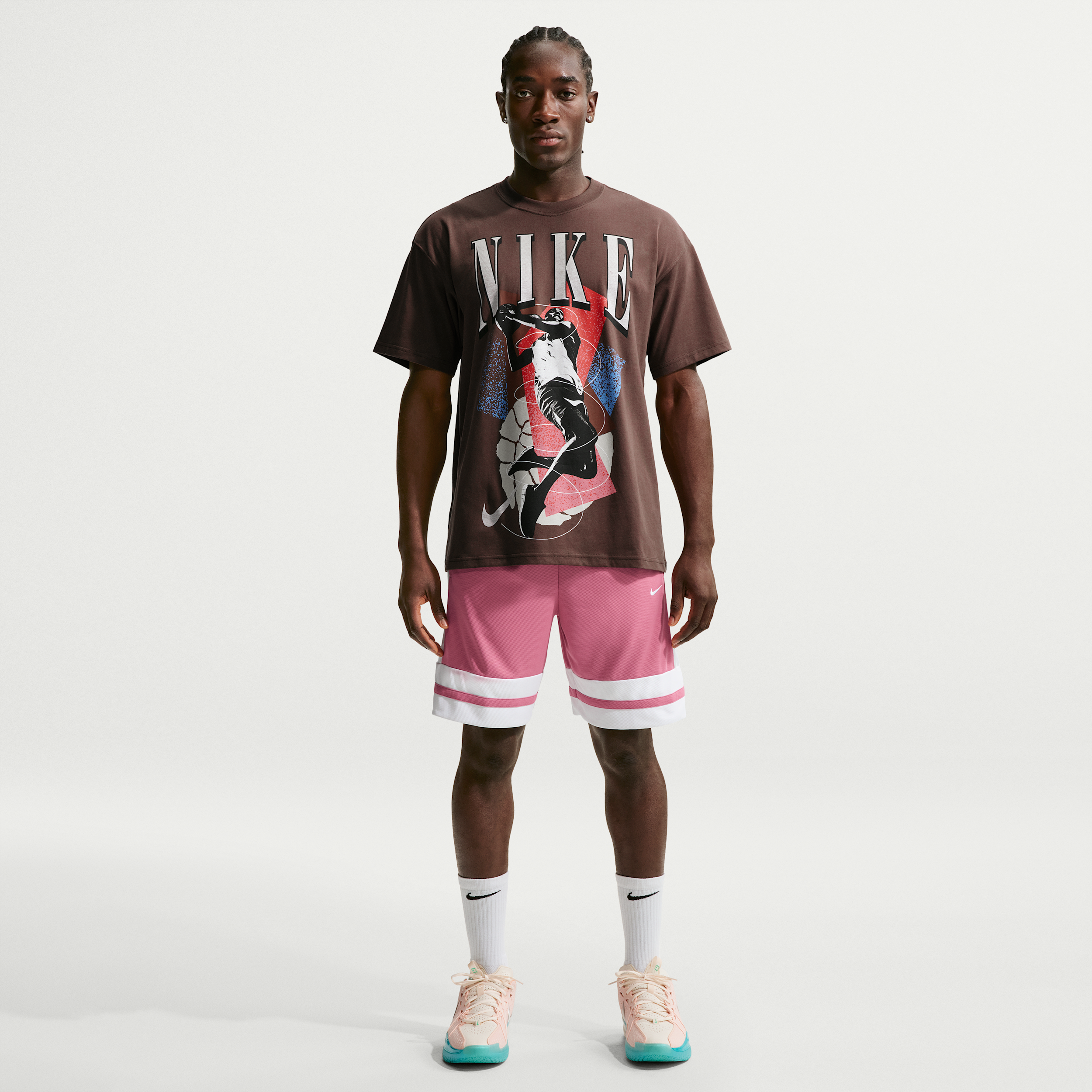 Shorts da basket 20 cm Dri-FIT Nike – Uomo - Rosa