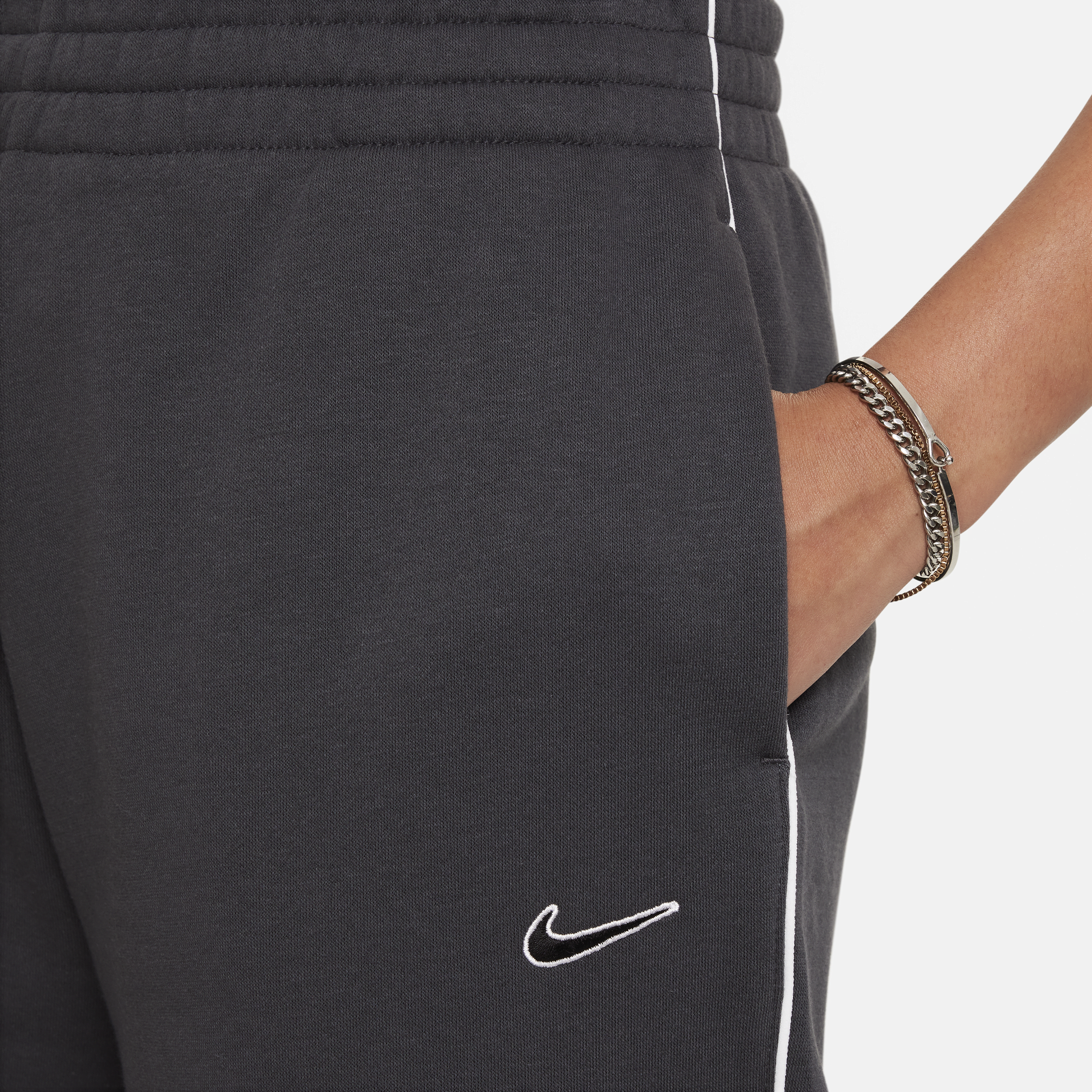 Nike Sportswear oversized fleecebroek voor meisjes Grijs