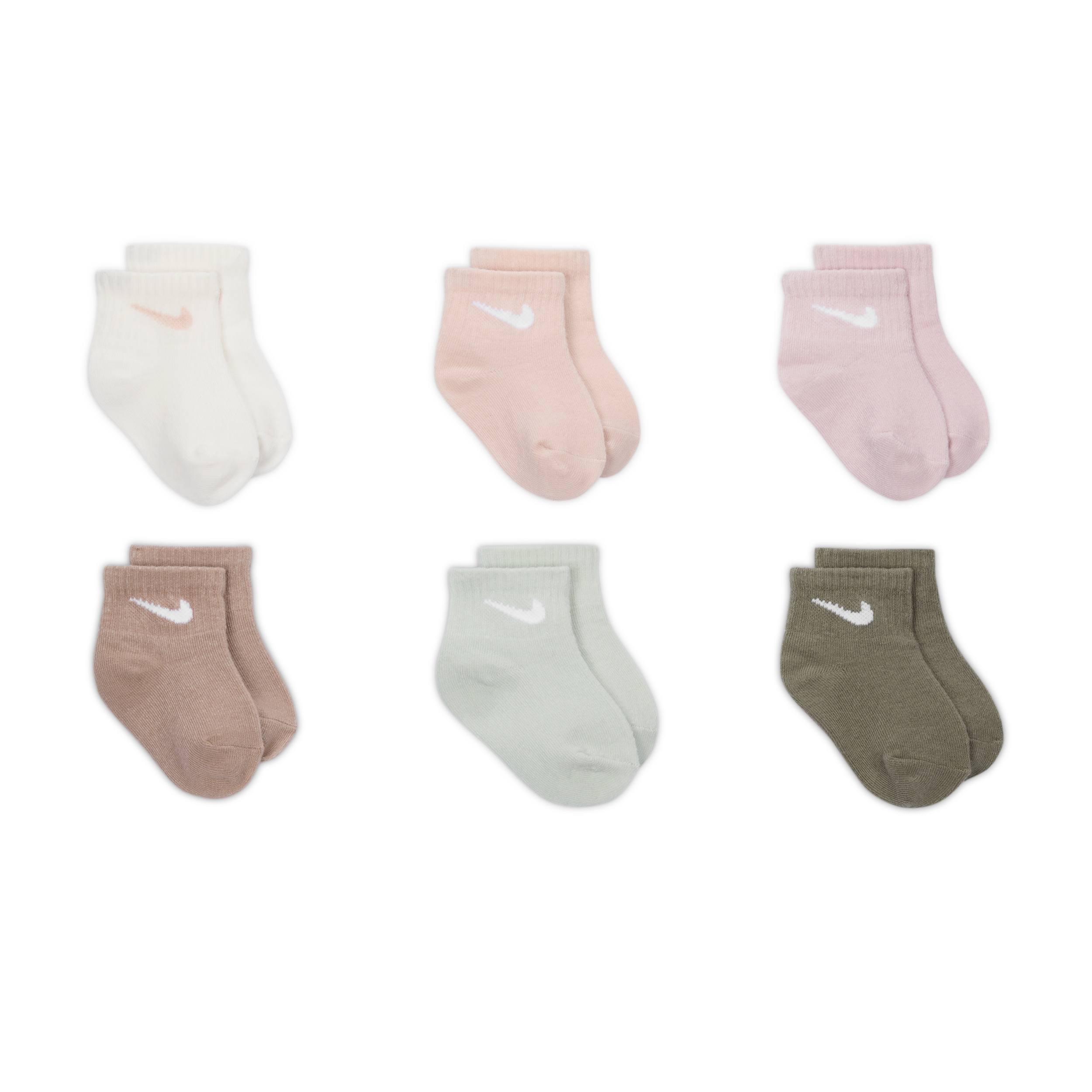 Thumbnail - Nike Socken (Babys, 6 Paar) - Weiß