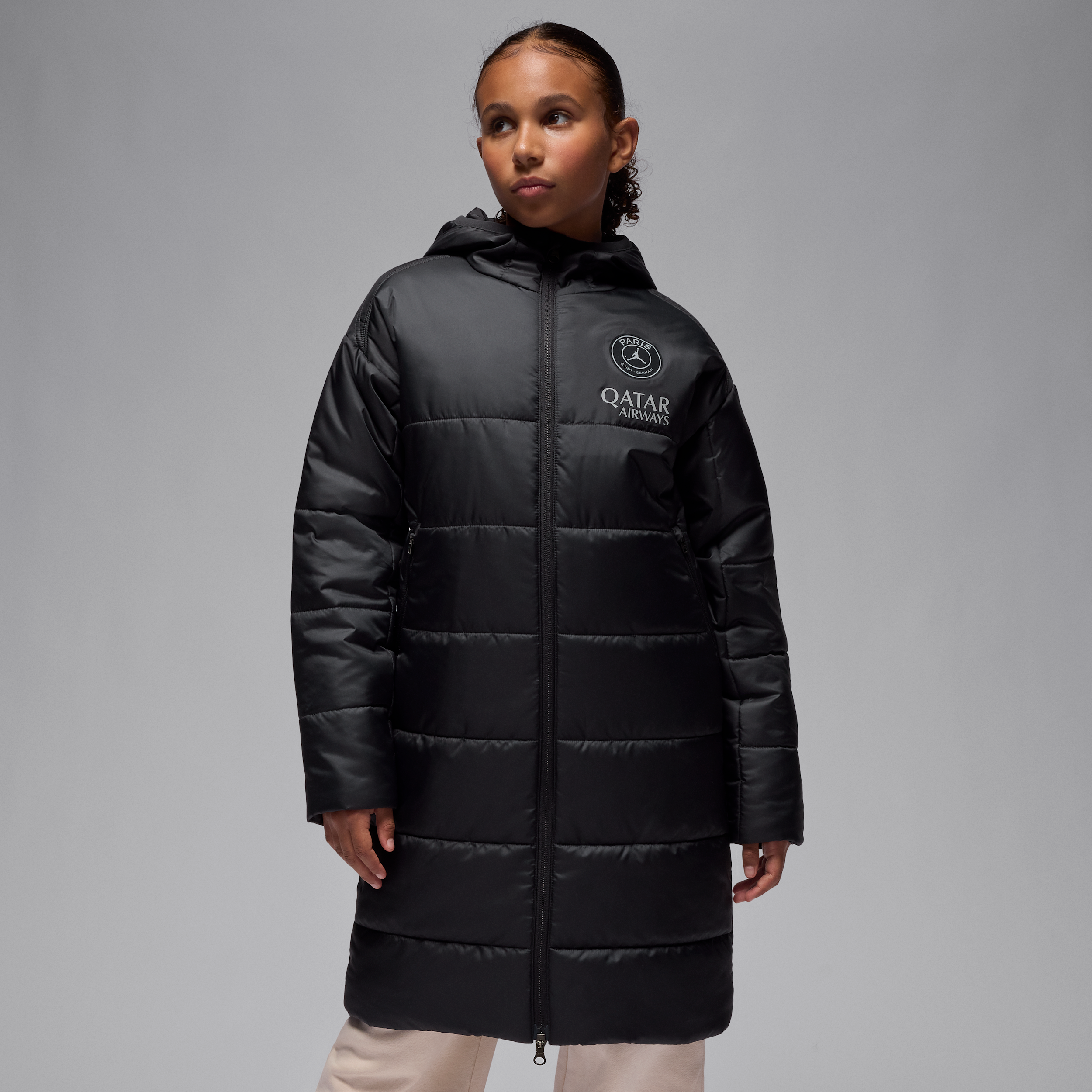 Giacca da calcio con imbottitura sintetica Jordan Therma-FIT Paris Saint-Germain Academy Pro Fourth – Uomo - Nero