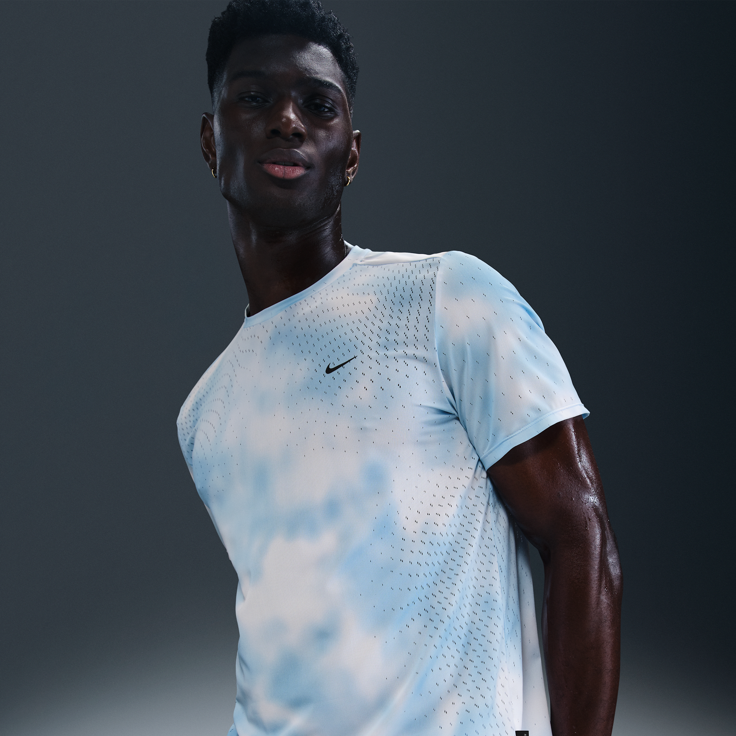 Nike Running Division Breathe Dri-FIT ADV hardlooptop met korte mouwen voor heren - Blauw