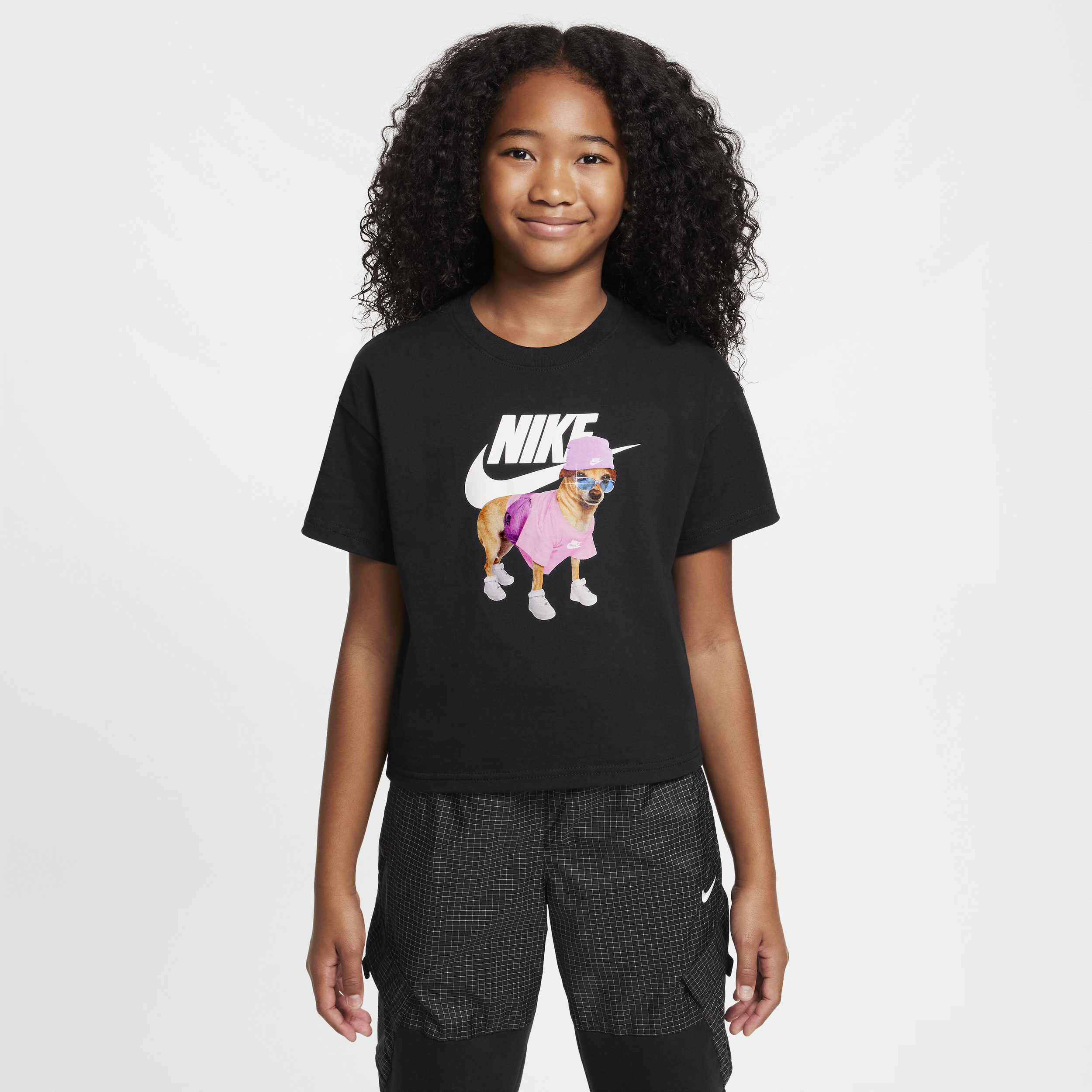 T-shirt Nike Sportswear pour ado (fille) - Noir