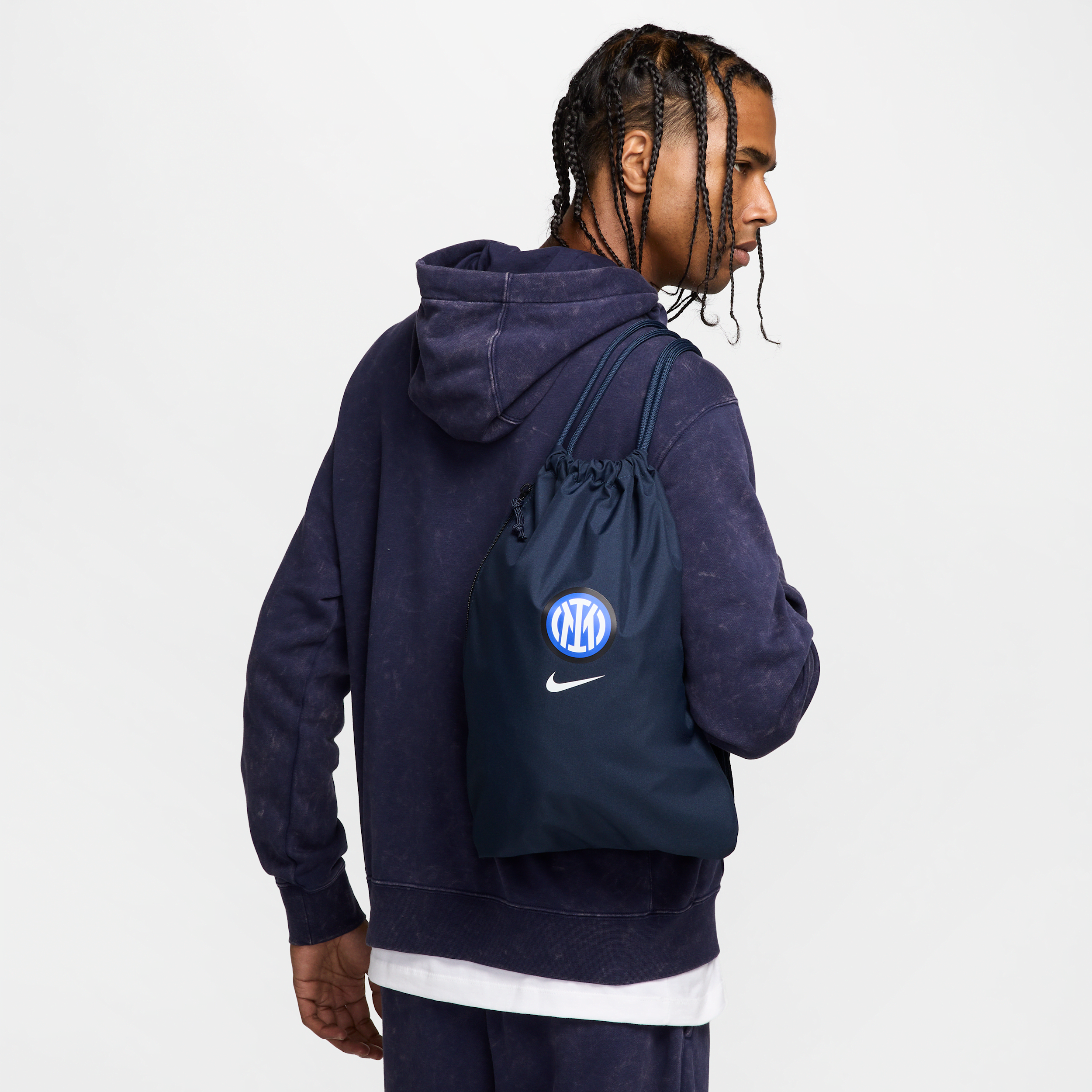 Nike Inter Heritage tas met trekkoord (13 liter) - Blauw