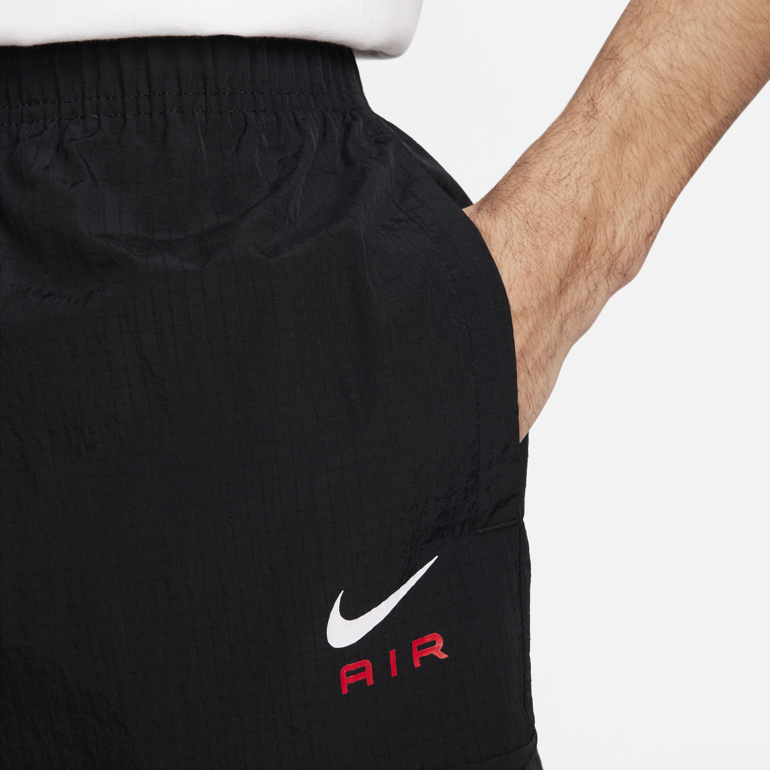 Nike Air lichte geweven herenbroek Zwart