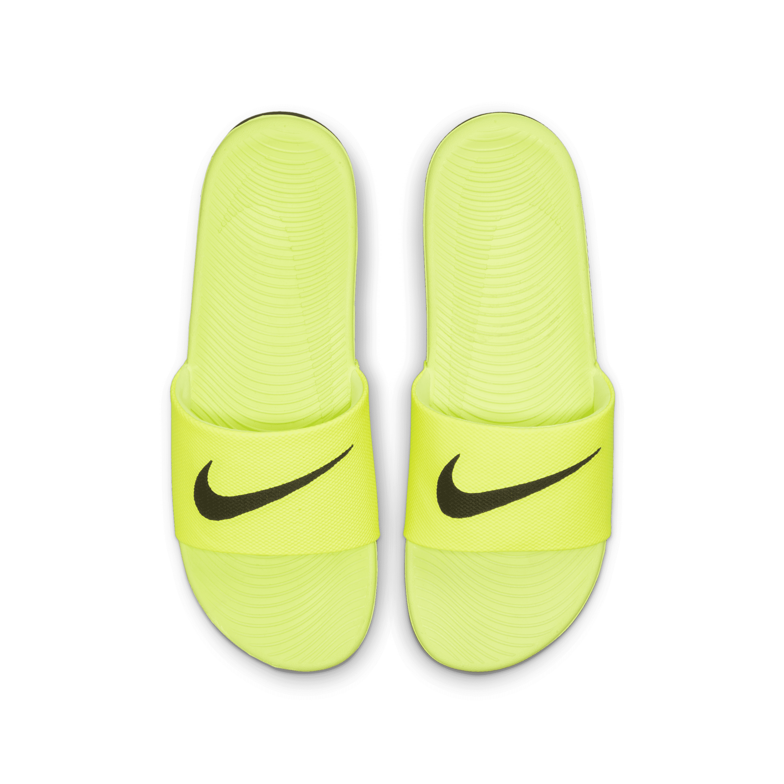 Claquette Nike Kawa pour enfant/ado - Jaune