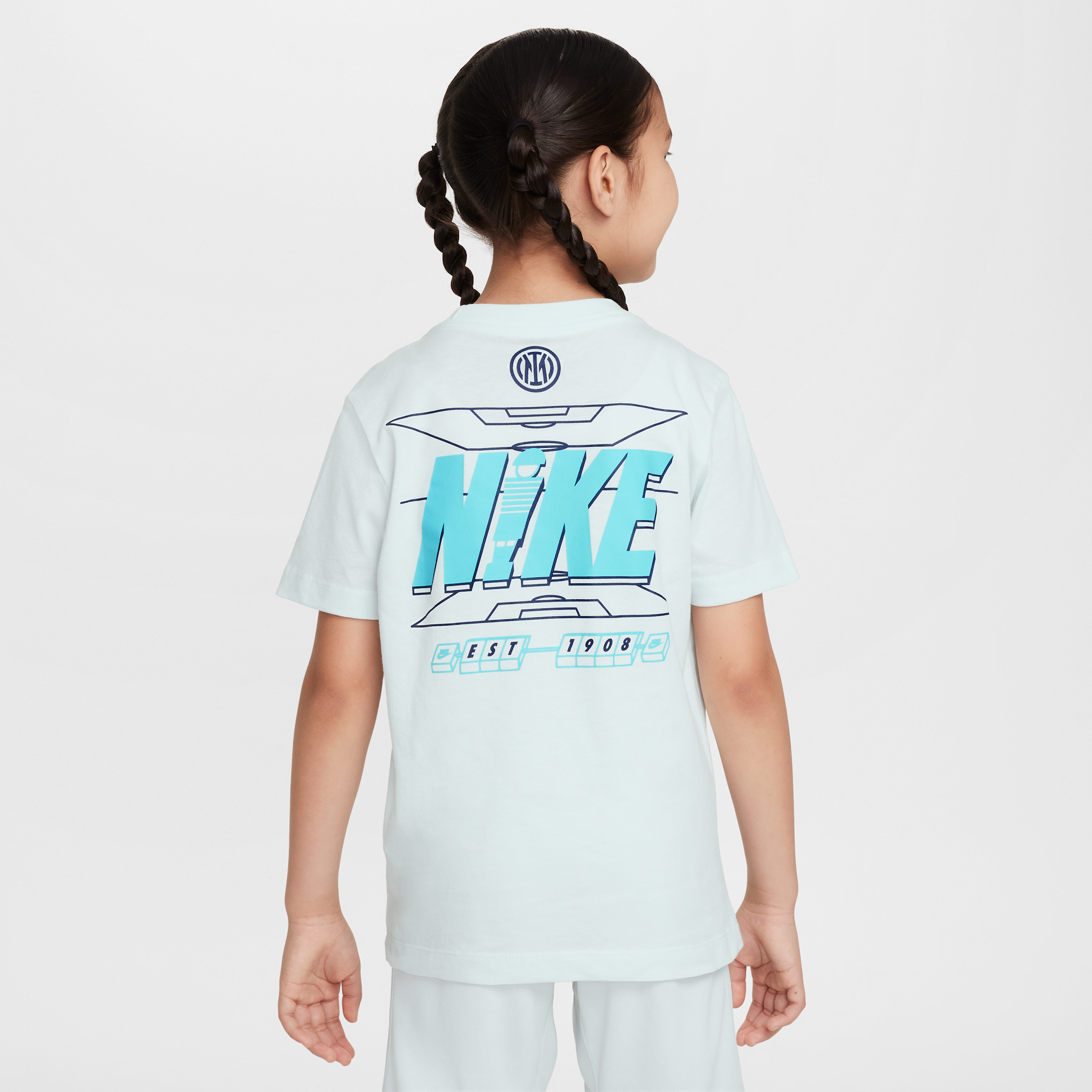 Thumbnail - Inter Mailand Nike Fußball-T-Shirt (ältere Kinder) - Blau