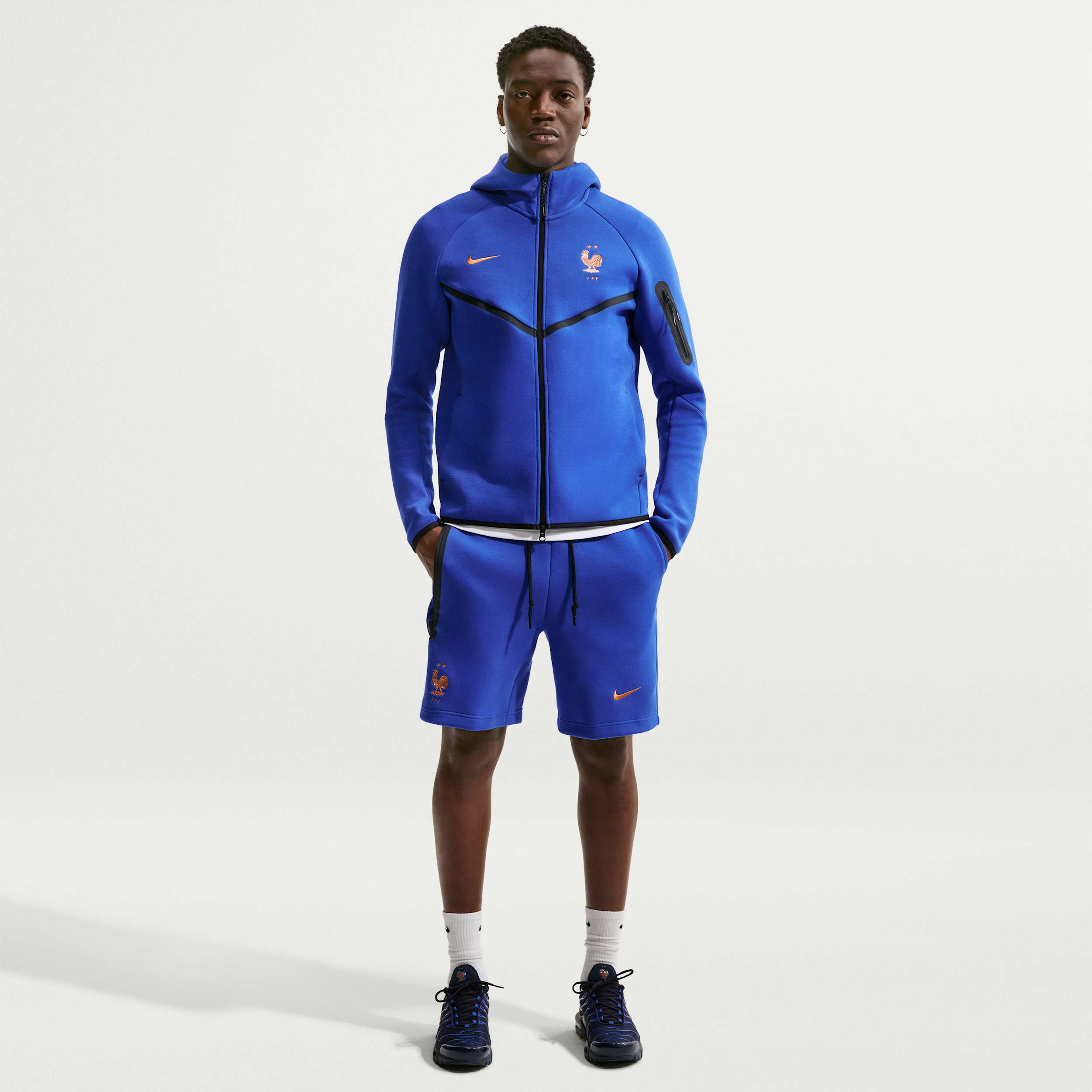 Thumbnail - FFF Tech Fleece Nike Fußballshorts (Herren) - Blau