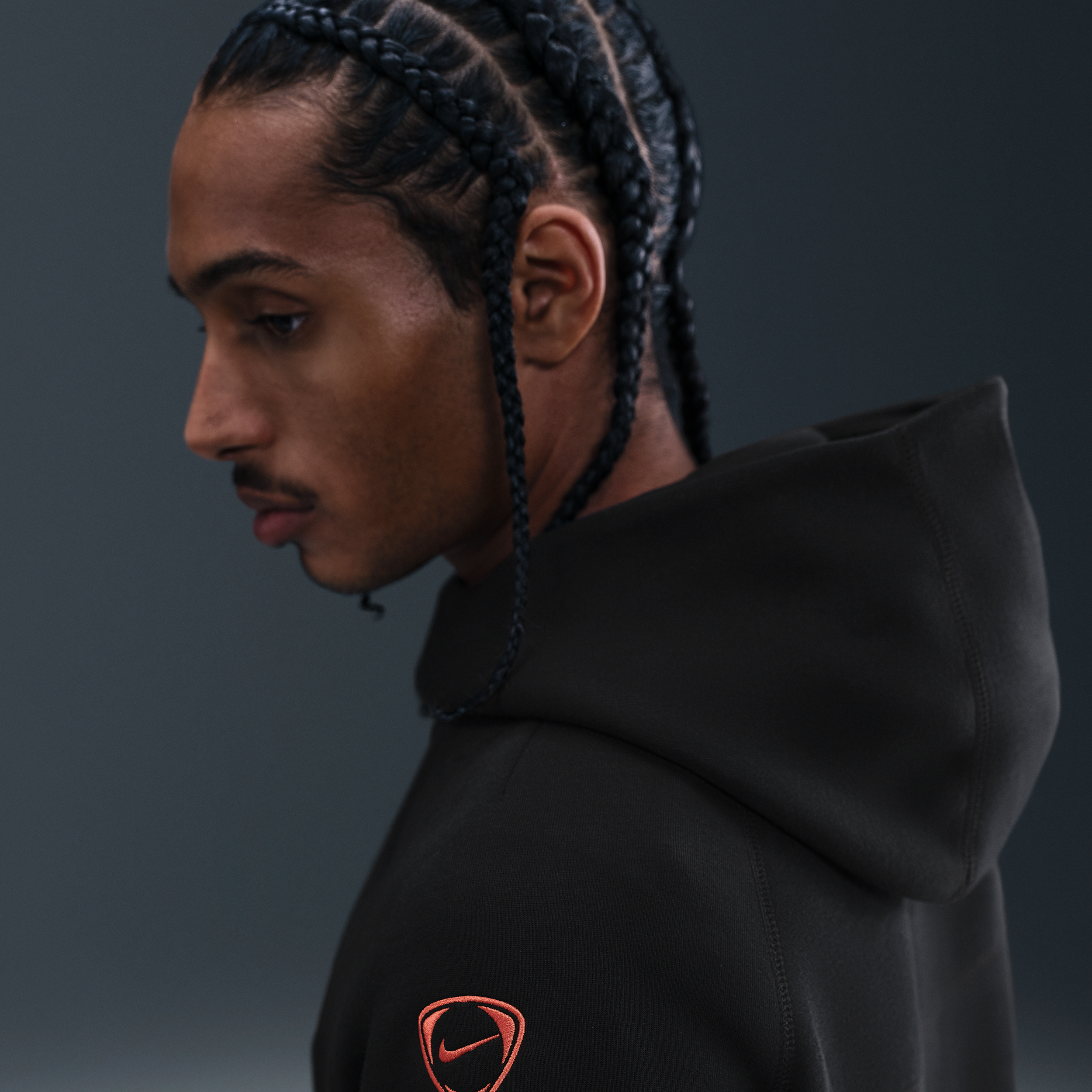 Thumbnail - Inter Mailand Tech Windrunner Nike Total 90 Football Fleece-Hoodie (Herren) - Schwarz