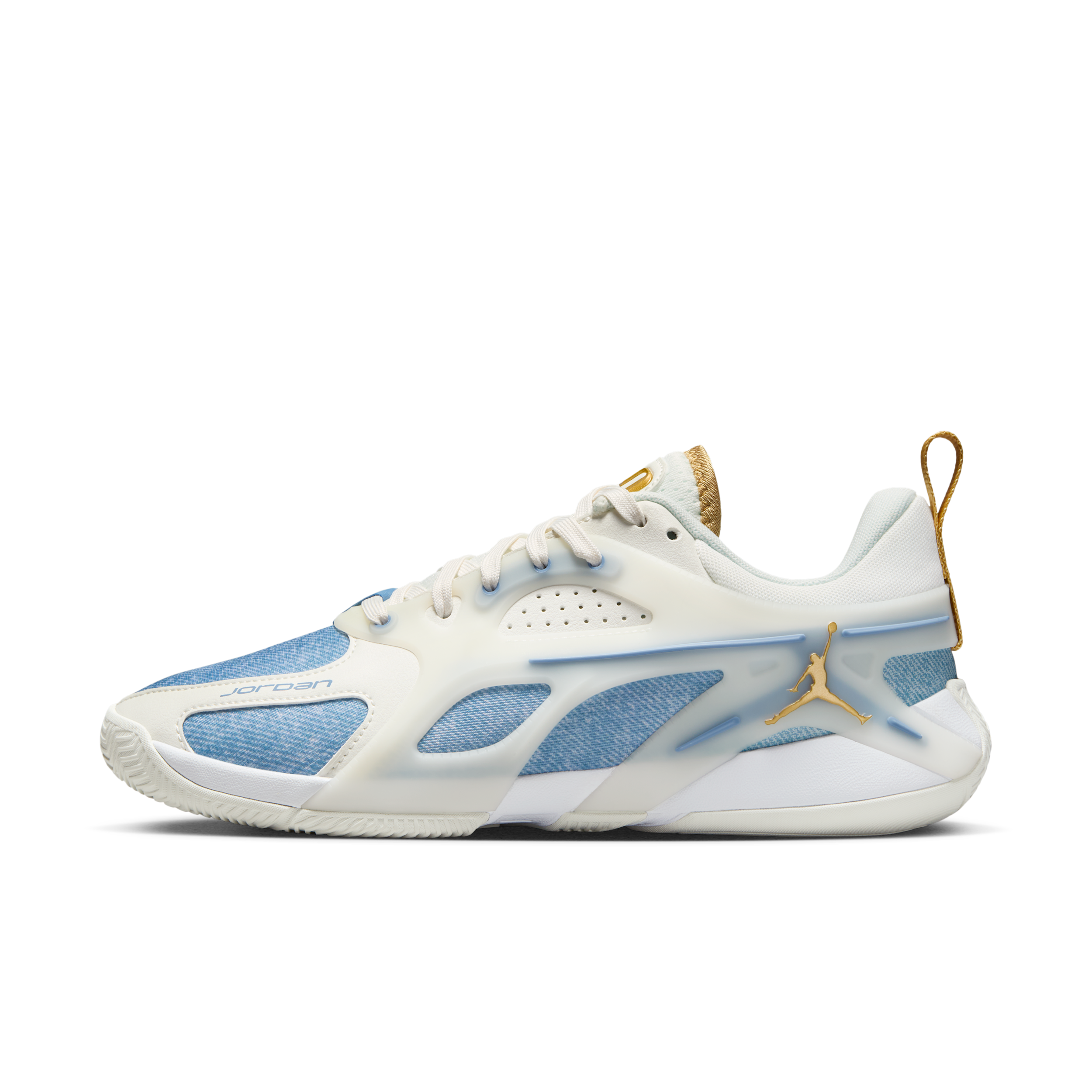 Thumbnail - Jordan Heir Series "Denim and Gold" Basketballschuh (Damen) - Weiß