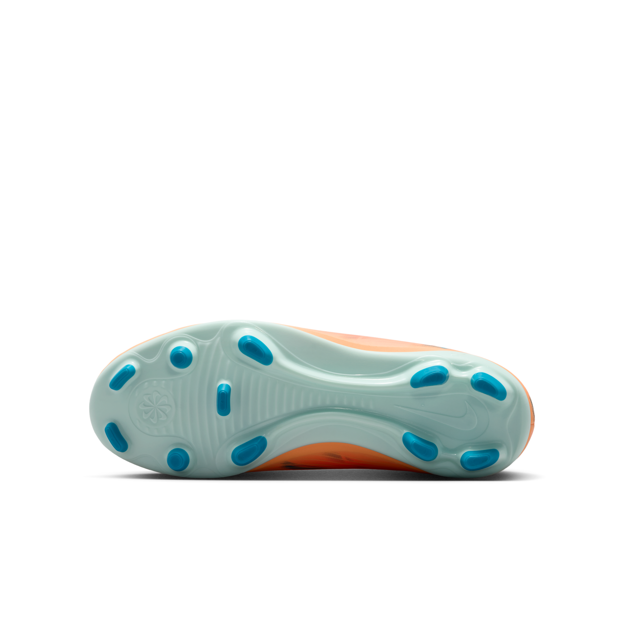 Thumbnail - Nike Jr. Mercurial Vapor 16 Club "Kylian Mbappé" Low-Top-Fußballschuh für normalen Rasen (ältere Kinder) - Orange