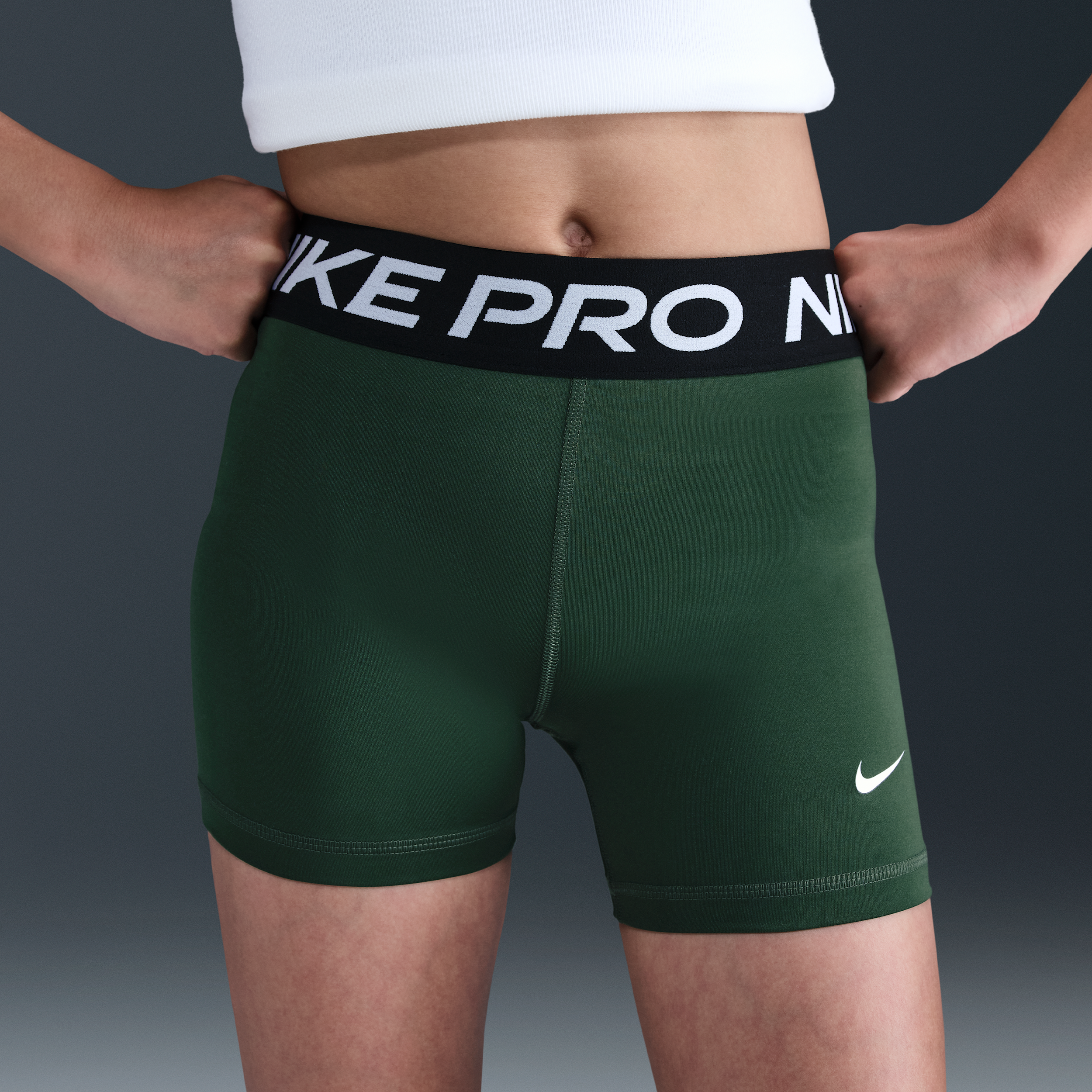 Thumbnail - Nike Pro Shorts (Mädchen) - Grün