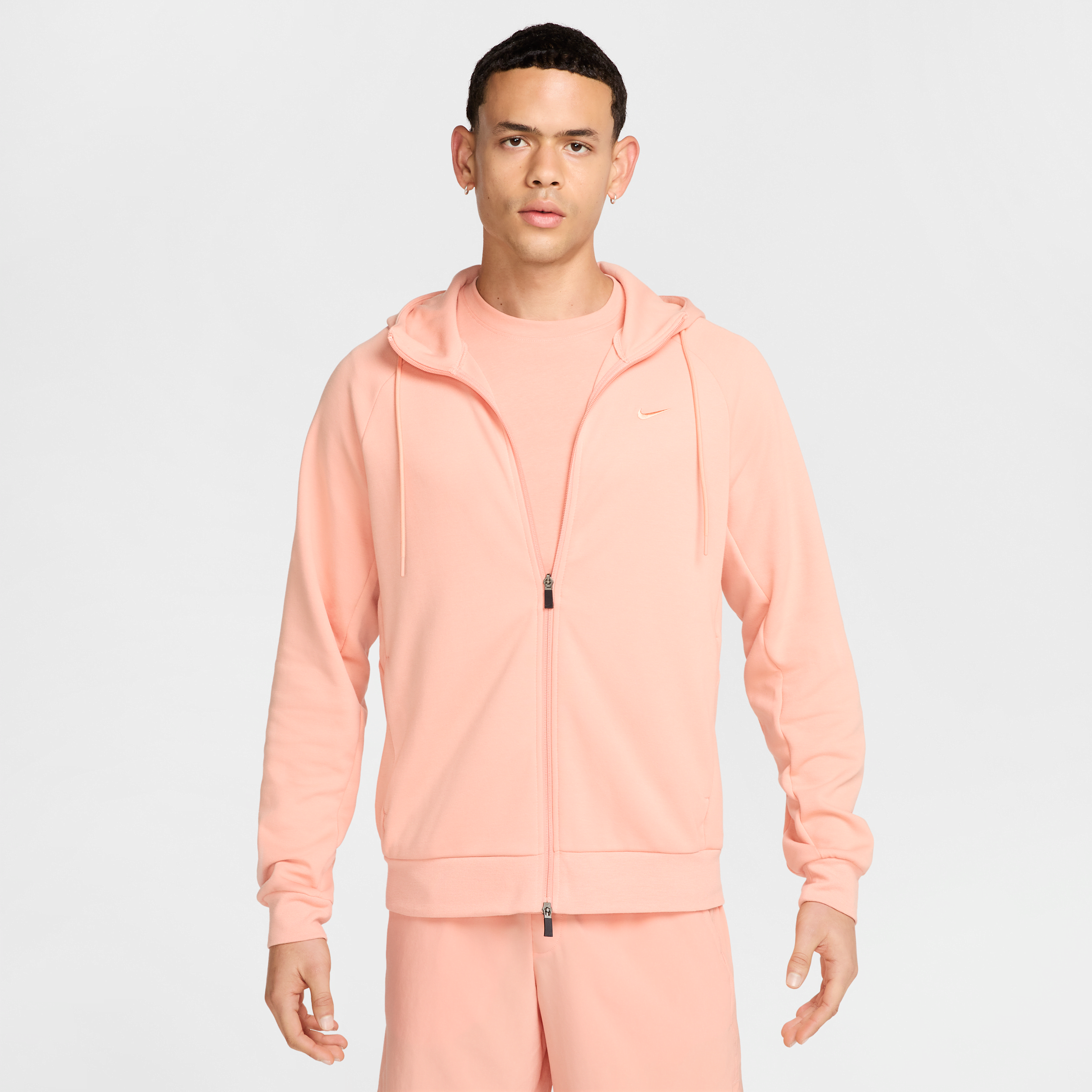 Thumbnail - Nike Primary Fleece UV Performance Hoodie mit durchgehendem Reißverschluss und Dri-FIT-Technologie (Herren) - Orange