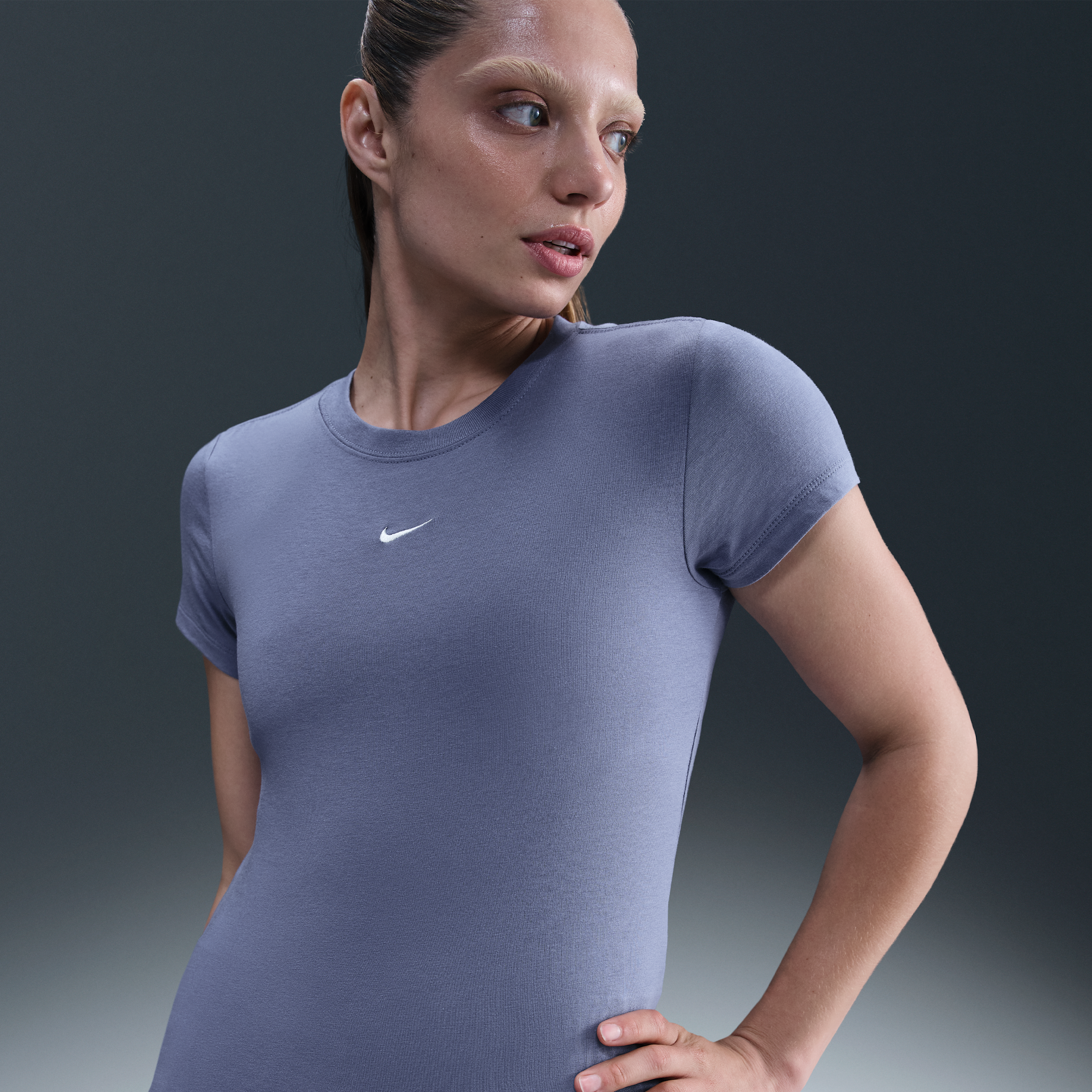Thumbnail - Nike Chill Knit Damen-T-Shirt - Blau