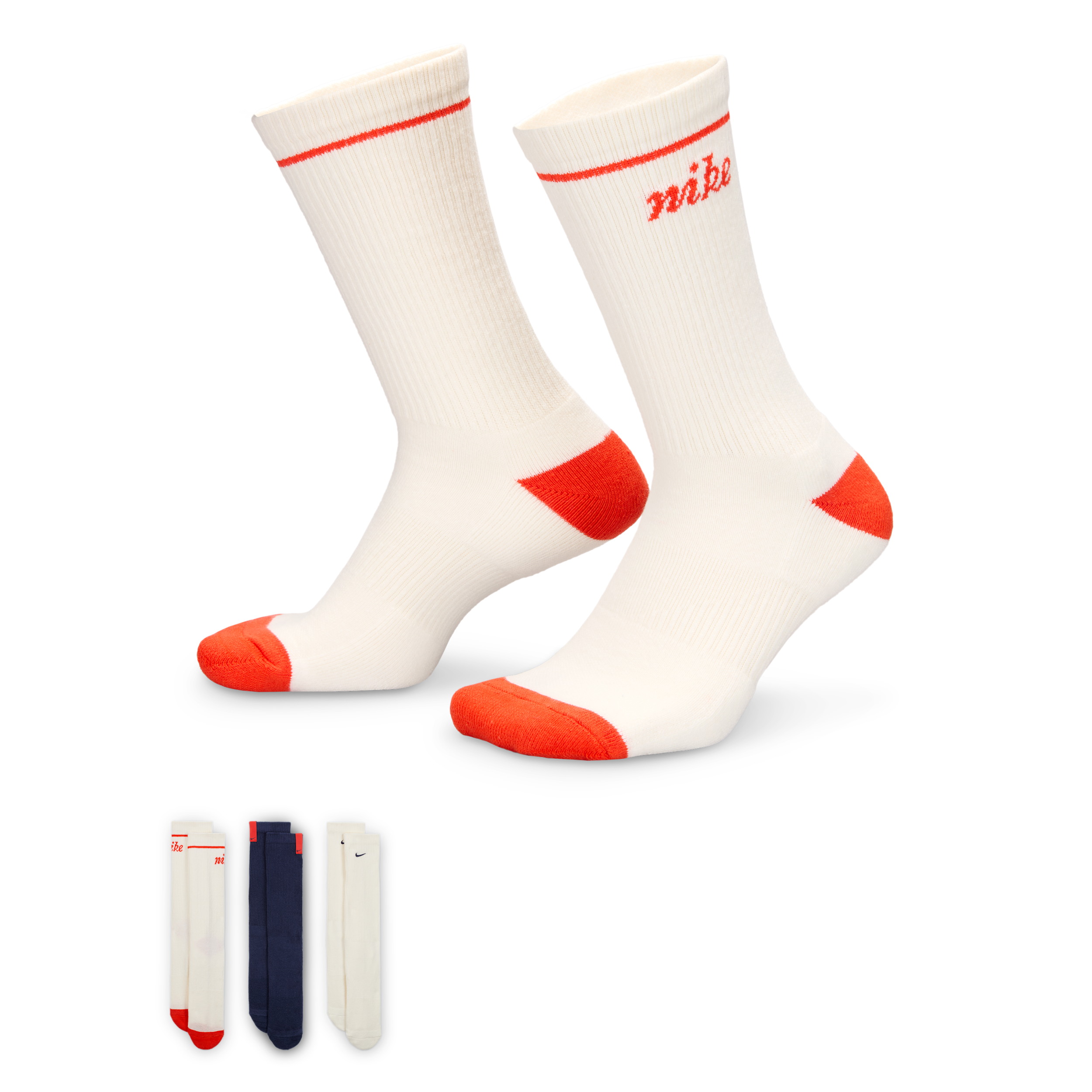 Thumbnail - Nike Everyday Plus Cushioned Crew-Socken (3 Paar) - Multi-Color