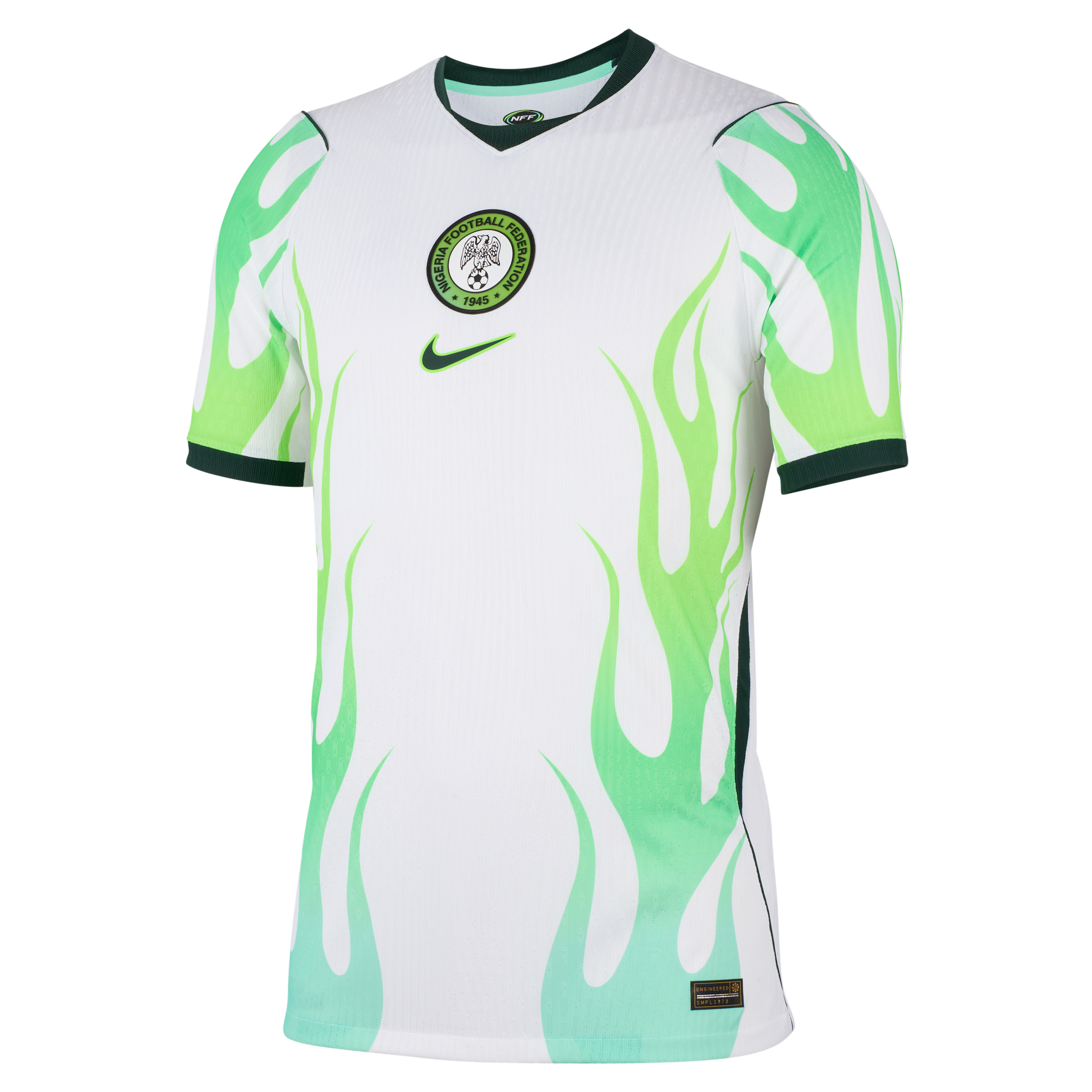 Nigeria 2026 Match Away Nike Aero-FIT Authentic-fodboldtrøje til mænd - hvid