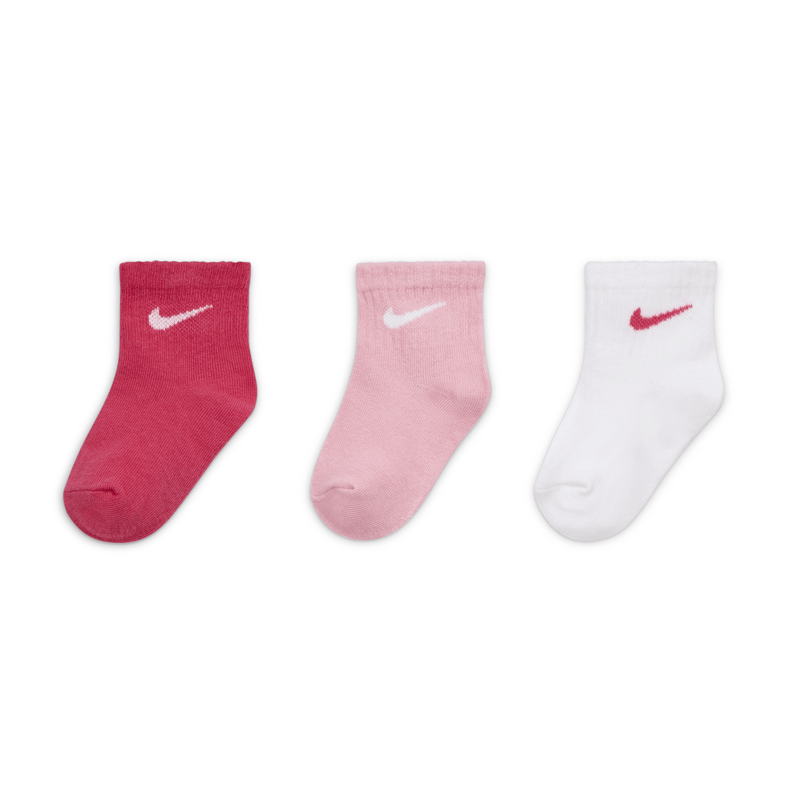 Nike Swoosh enkelsokken met anti-slip voor kleuters (3 paar) Meerkleurig