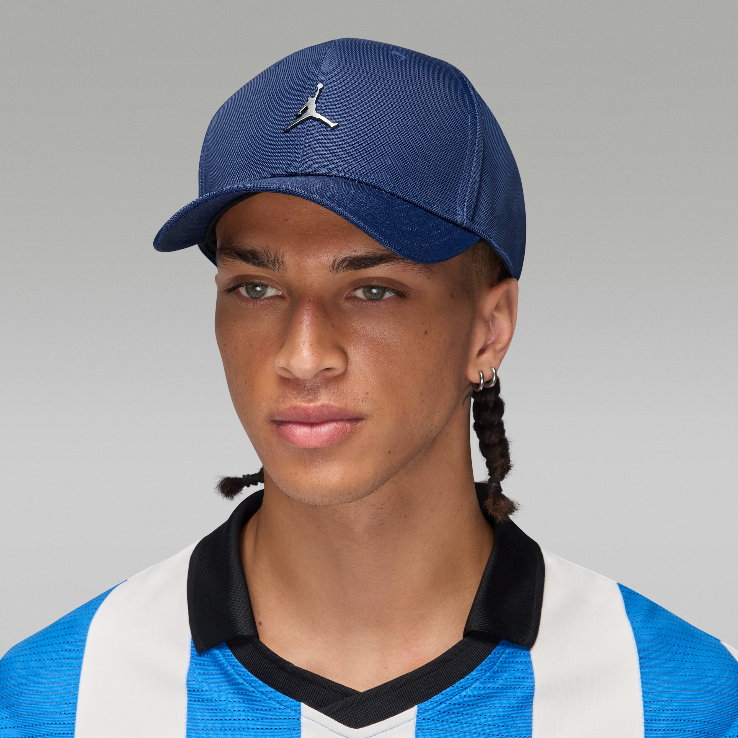 Nike Jordan Rise Structured Metal Jumpman Hat - Blue - Nylon