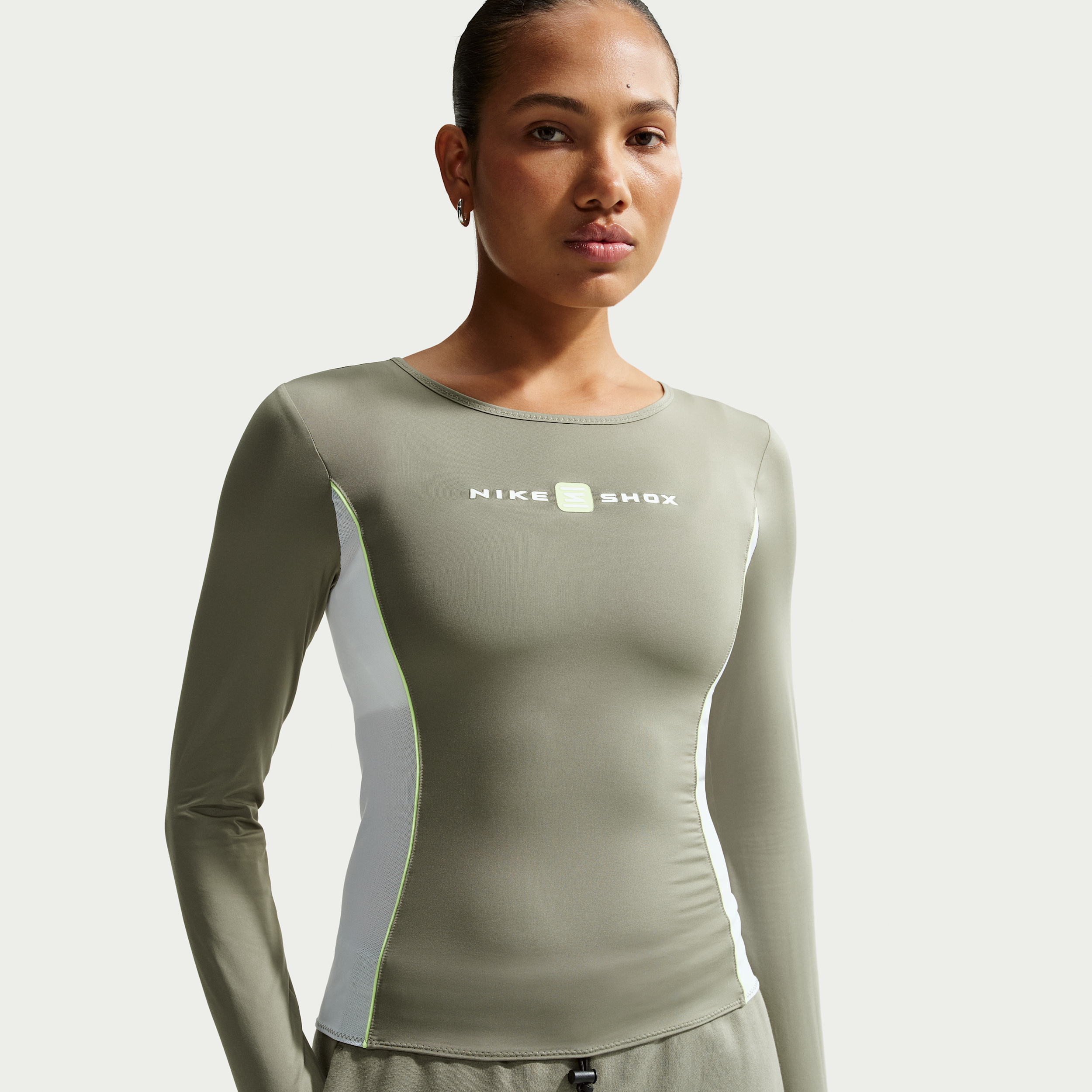 Thumbnail - Nike Shox Longsleeve für Damen - Grau