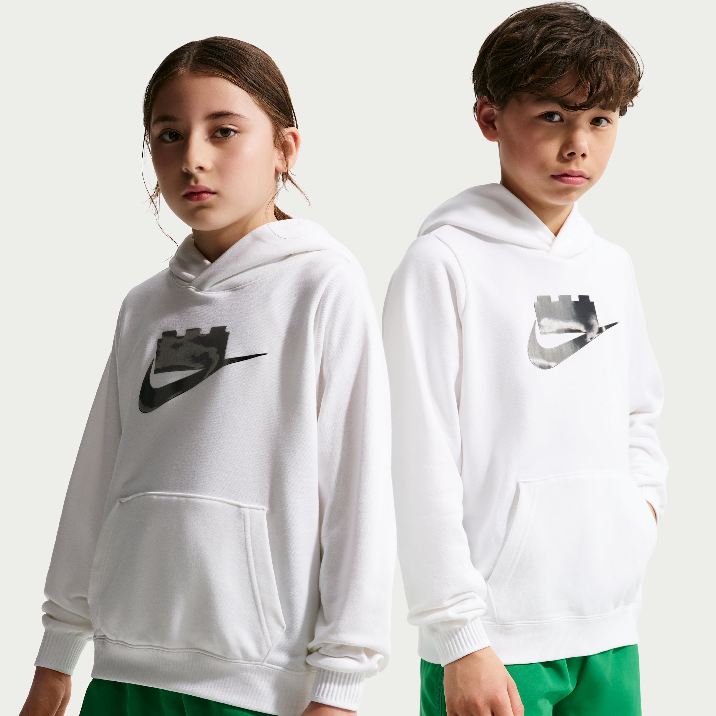 Felpa con cappuccio Nike x LEGO® Collection – Ragazzo/a - Bianco