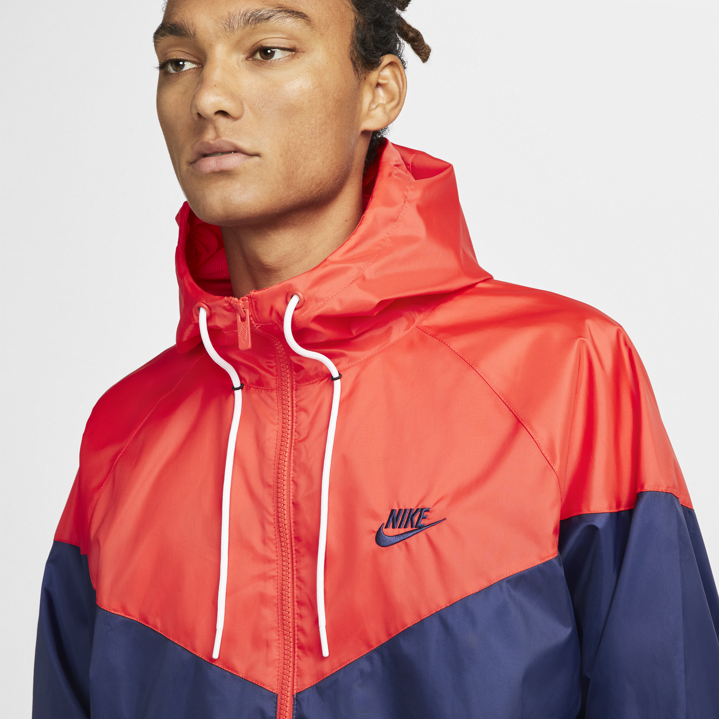 nike windrunner orange blue