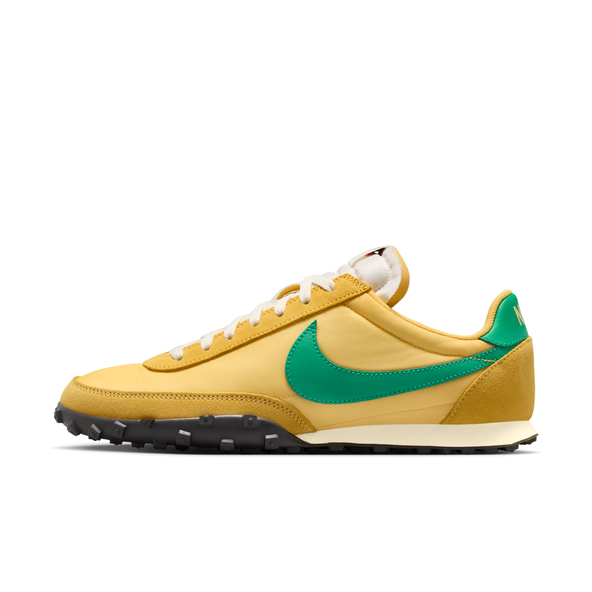 nike waffle racer green nebula