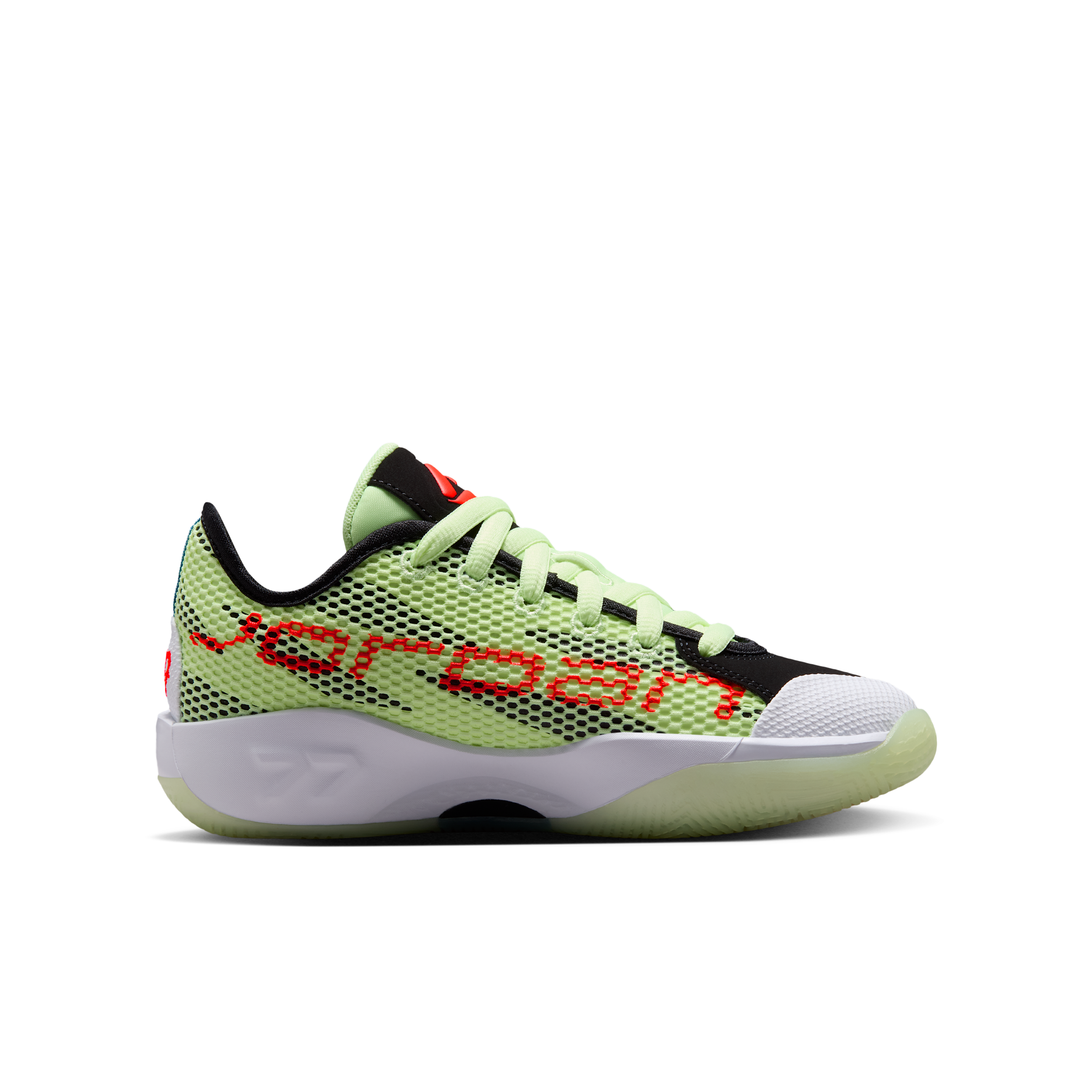 Air Jordan Luka 77 GS 'Barely Volt Black White Infrared 23' | Green | Kid's Size 5 - IH0573-700