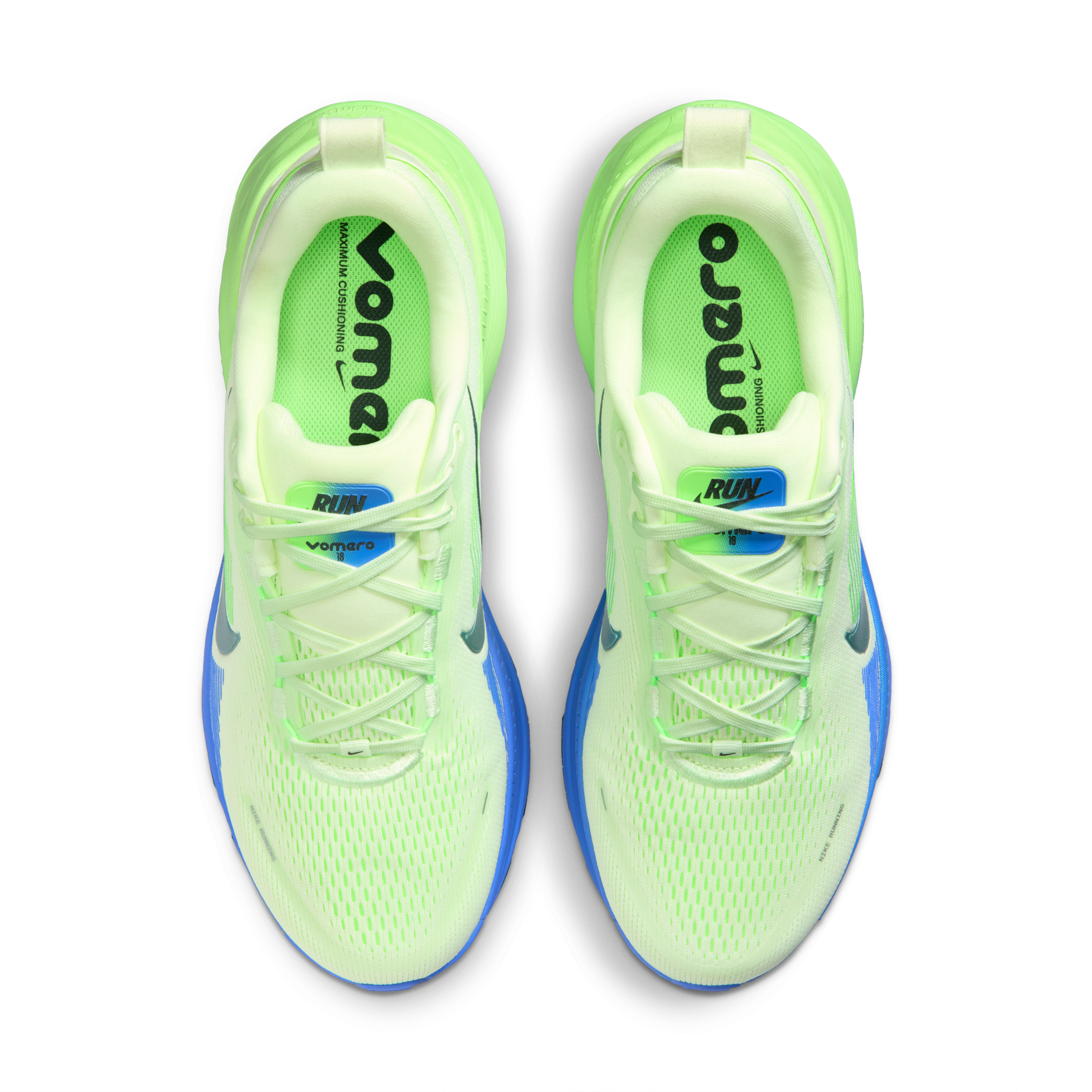Nike Vomero 18 White / Volt Tint, vue 4