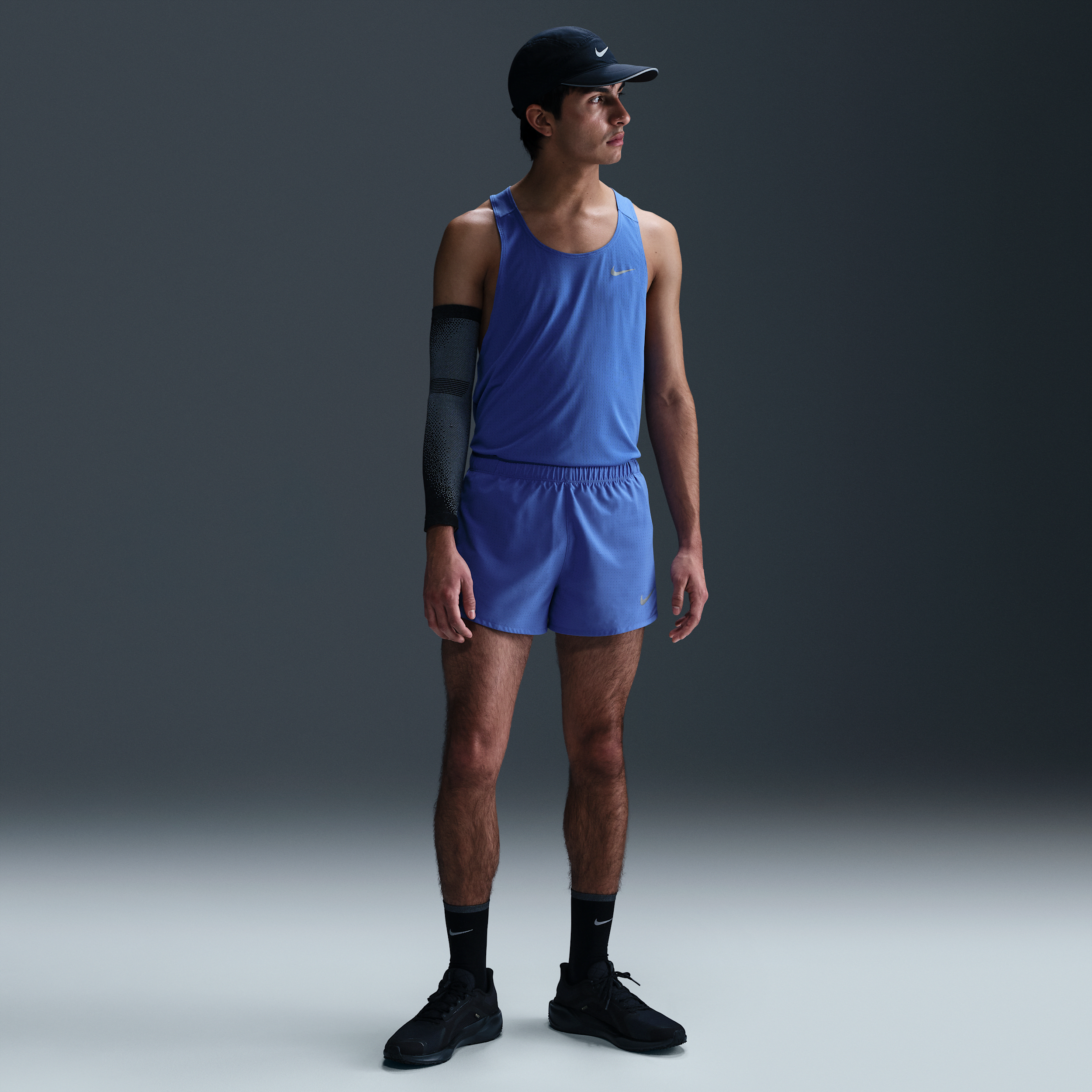 Thumbnail - Nike Fast Dri-FIT-Laufshorts mit Innenslip für Herren (ca. 7,6 cm) - Blau