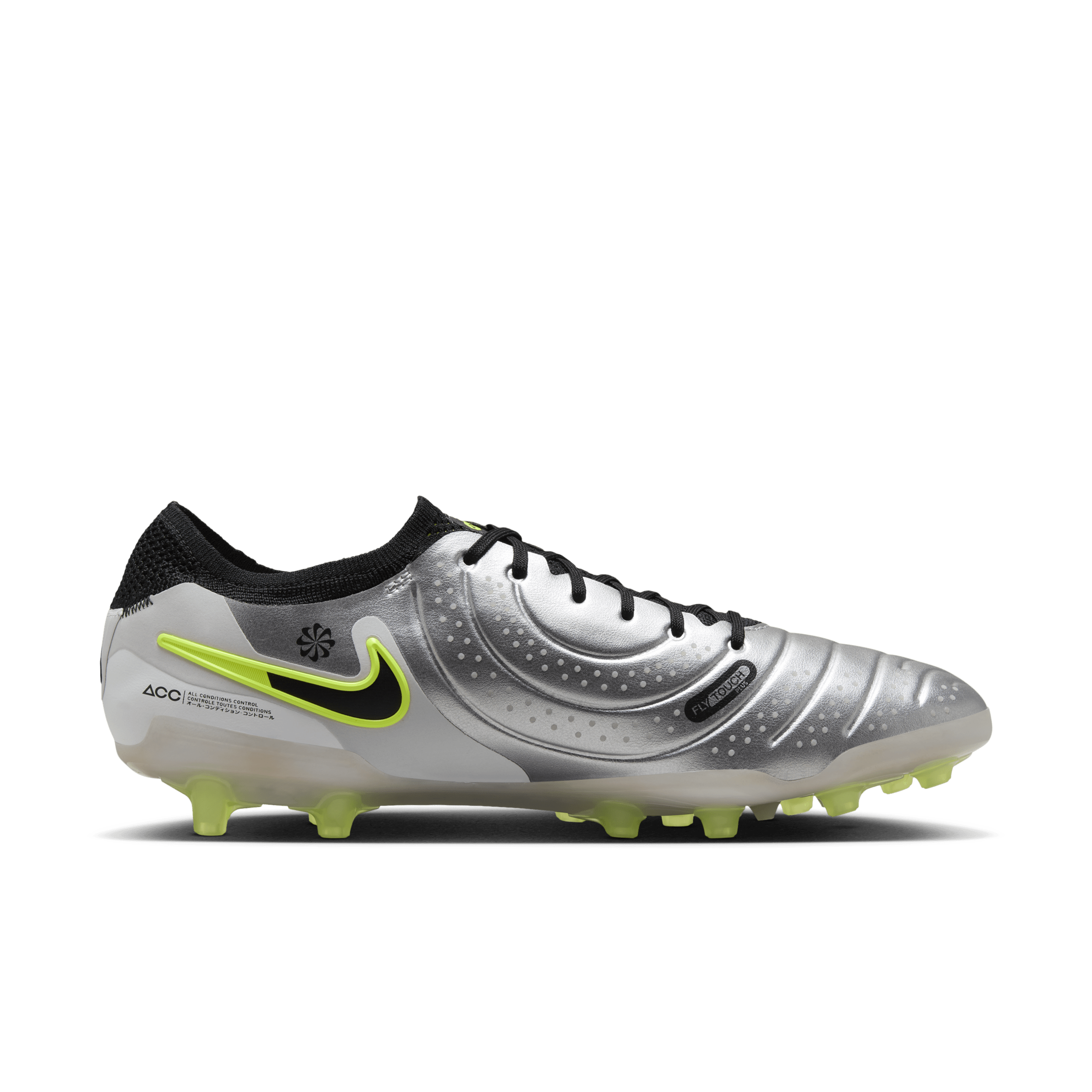 Chaussure de foot à crampons pour terrain synthétique Nike Tiempo Legend 10 Elite - Gris