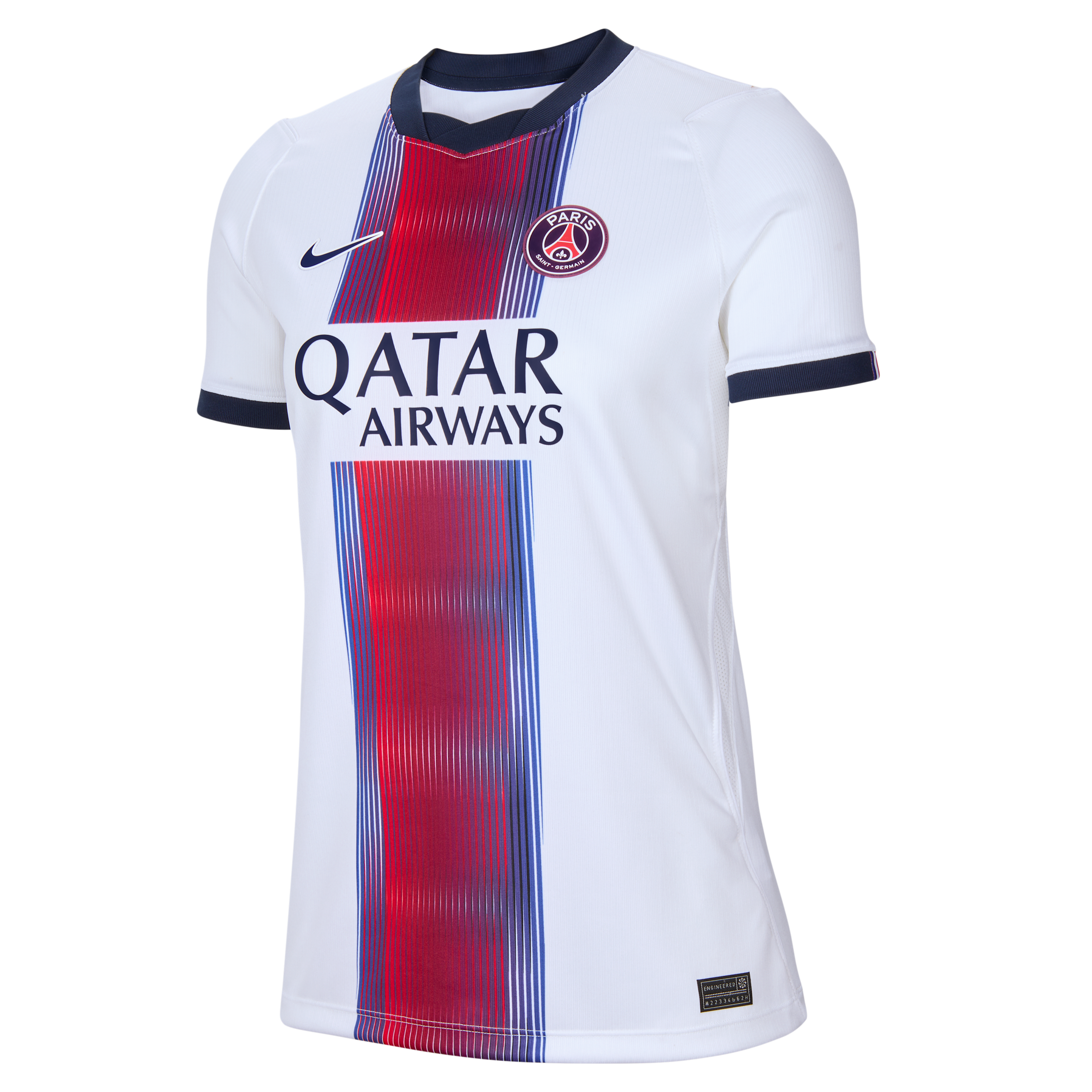 Paris Saint-Germain 2026/27 Stadium Away Nike Dri-FIT Replica-fodboldtrøje til kvinder - hvid