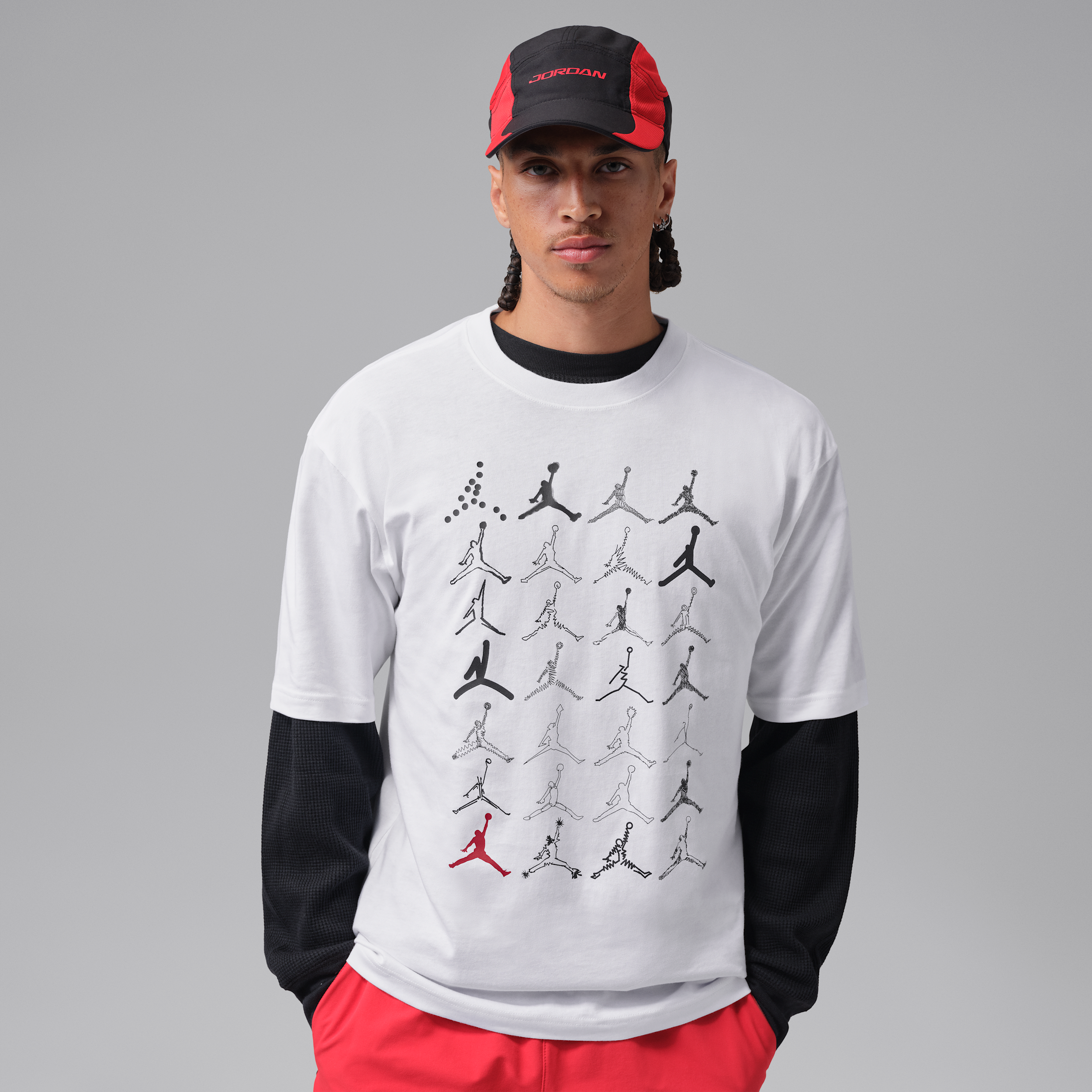 Jordan T Shirt A Col Ras Du Cou Jordan Brooklyn Pour