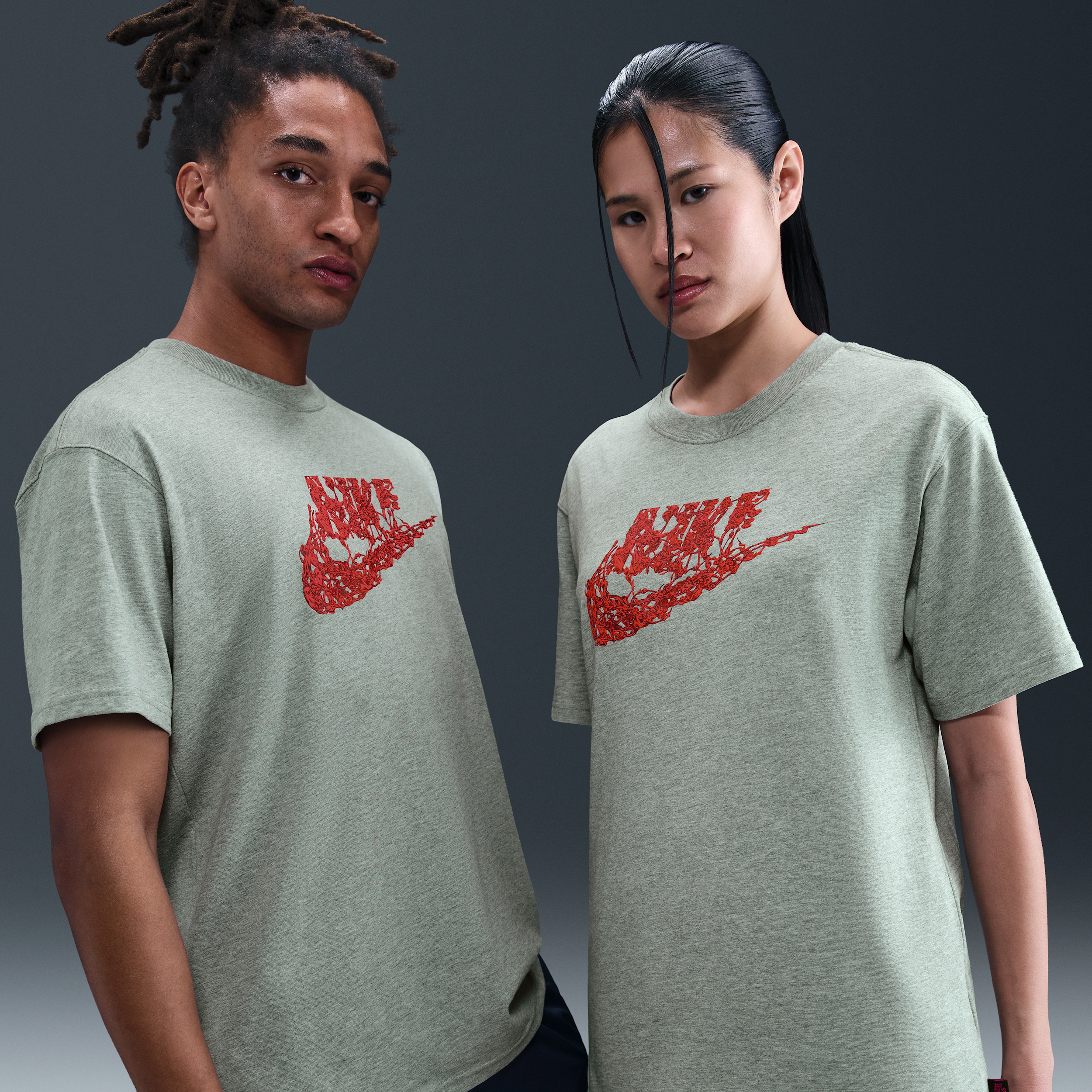 Nike x Stranger Things Mens T-Shirt - Grey - Cotton