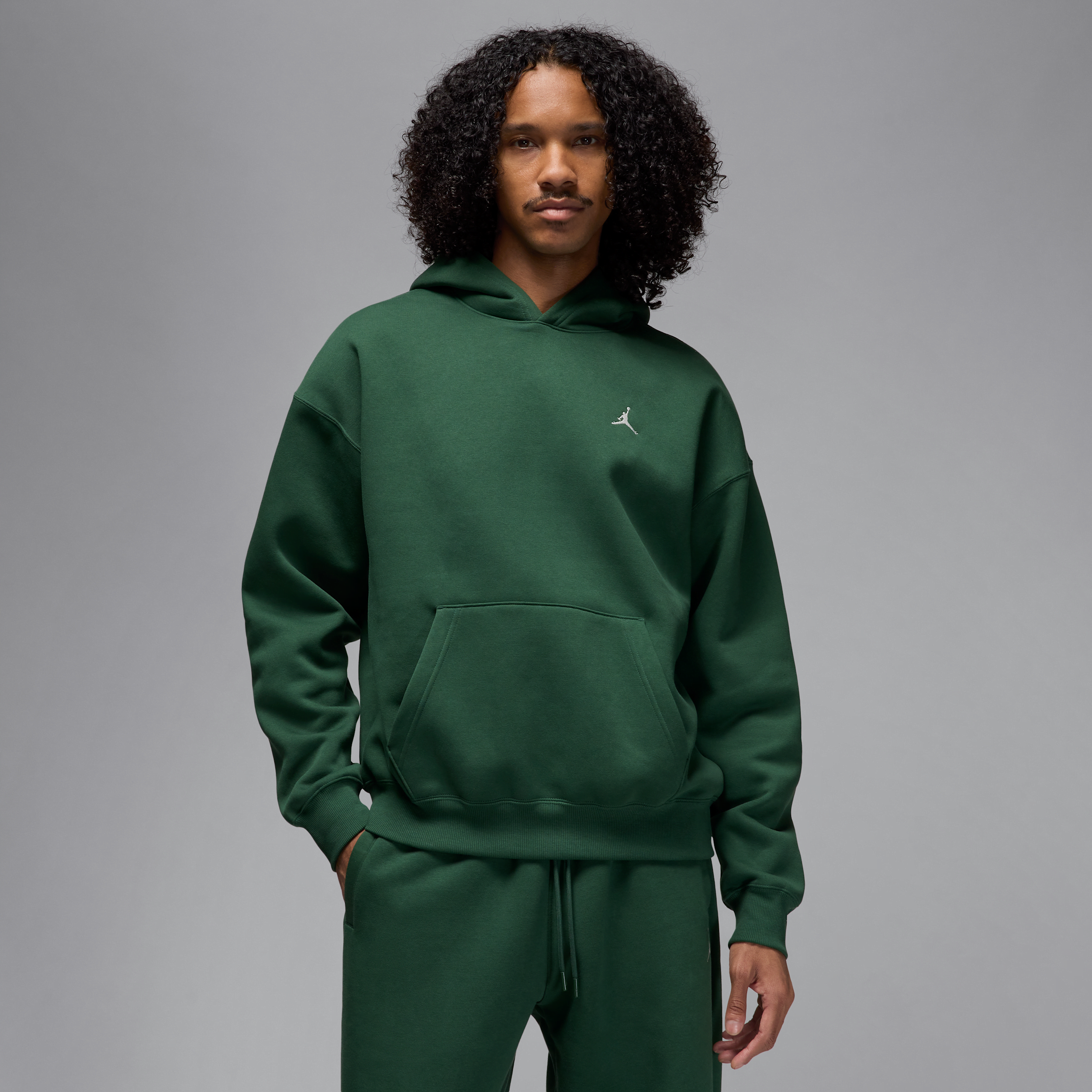 Sweat à capuche oversize Jordan Brooklyn Fleece pour homme - Vert