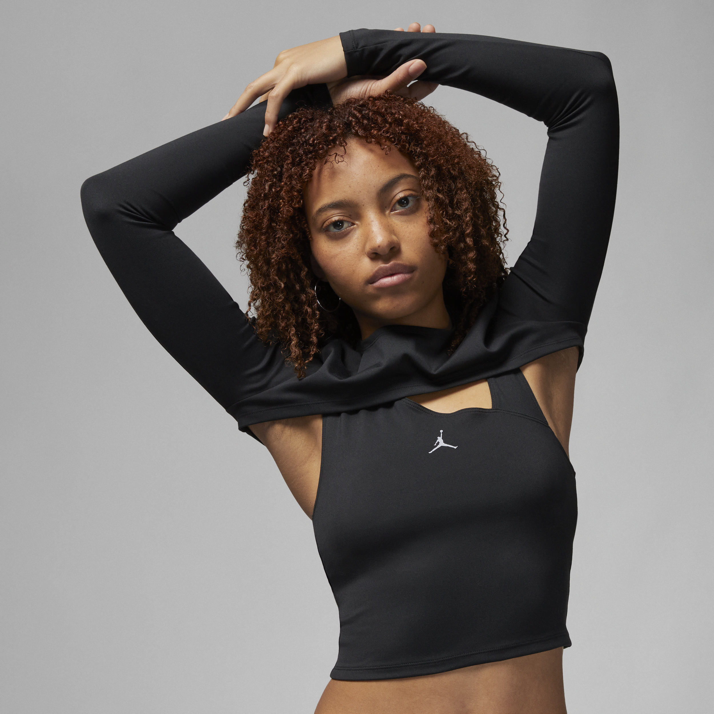 Haut à manches longues 2-en-1 Jordan Sport pour Femme - Noir