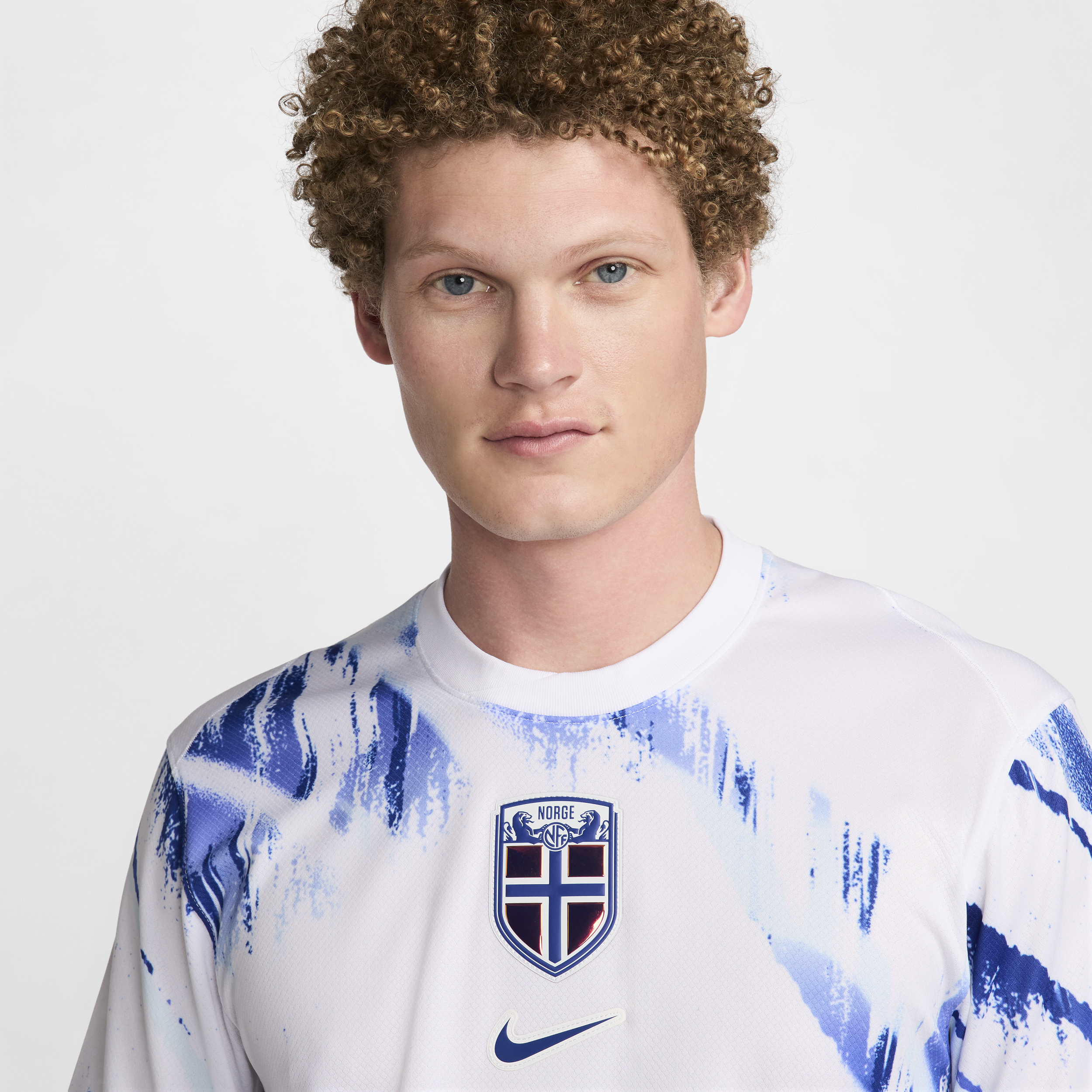 Nike Noorwegen (herenelftal) 2024 25 Stadium Uit Dri-FIT replica voetbalshirt voor heren Wit